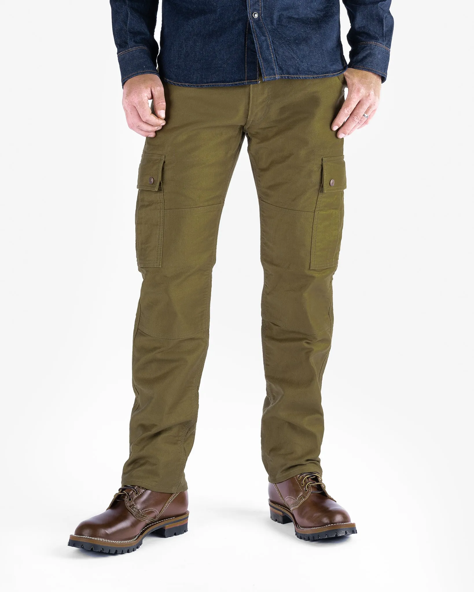 12oz Cotton Whipcord Cargo Pants - Khaki sold by Iron Heart product image thumbnail 2