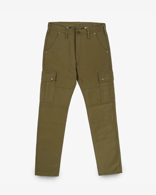 12oz Cotton Whipcord Cargo Pants - Khaki sold by Iron Heart