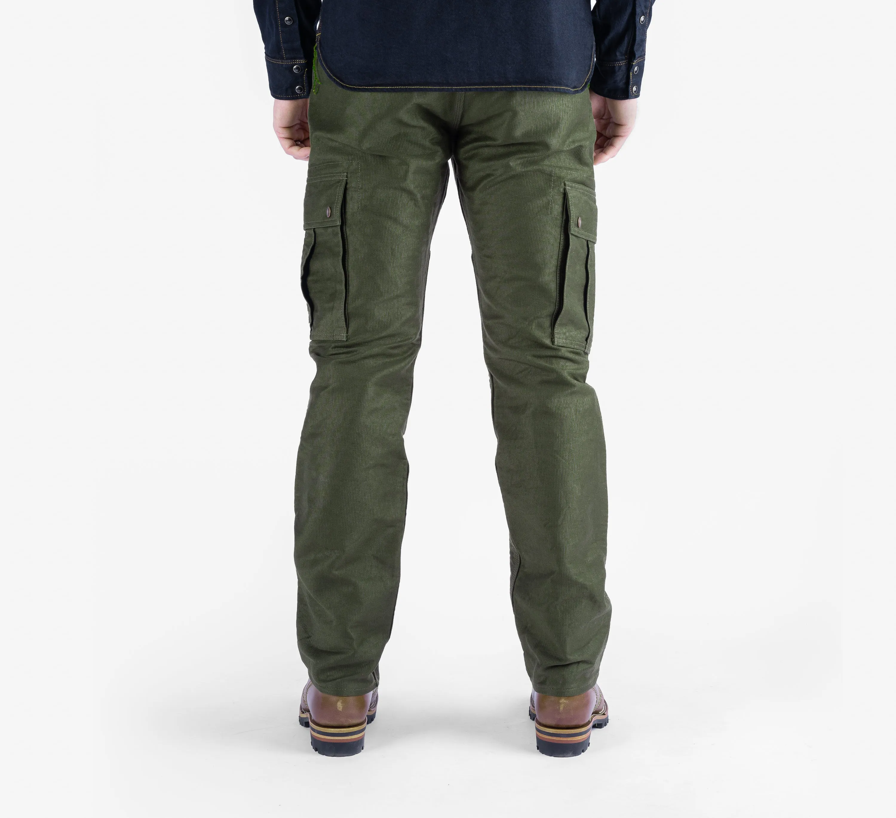 12oz Cotton Whipcord Cargo Pants - Olive sold by Iron Heart product image thumbnail 3