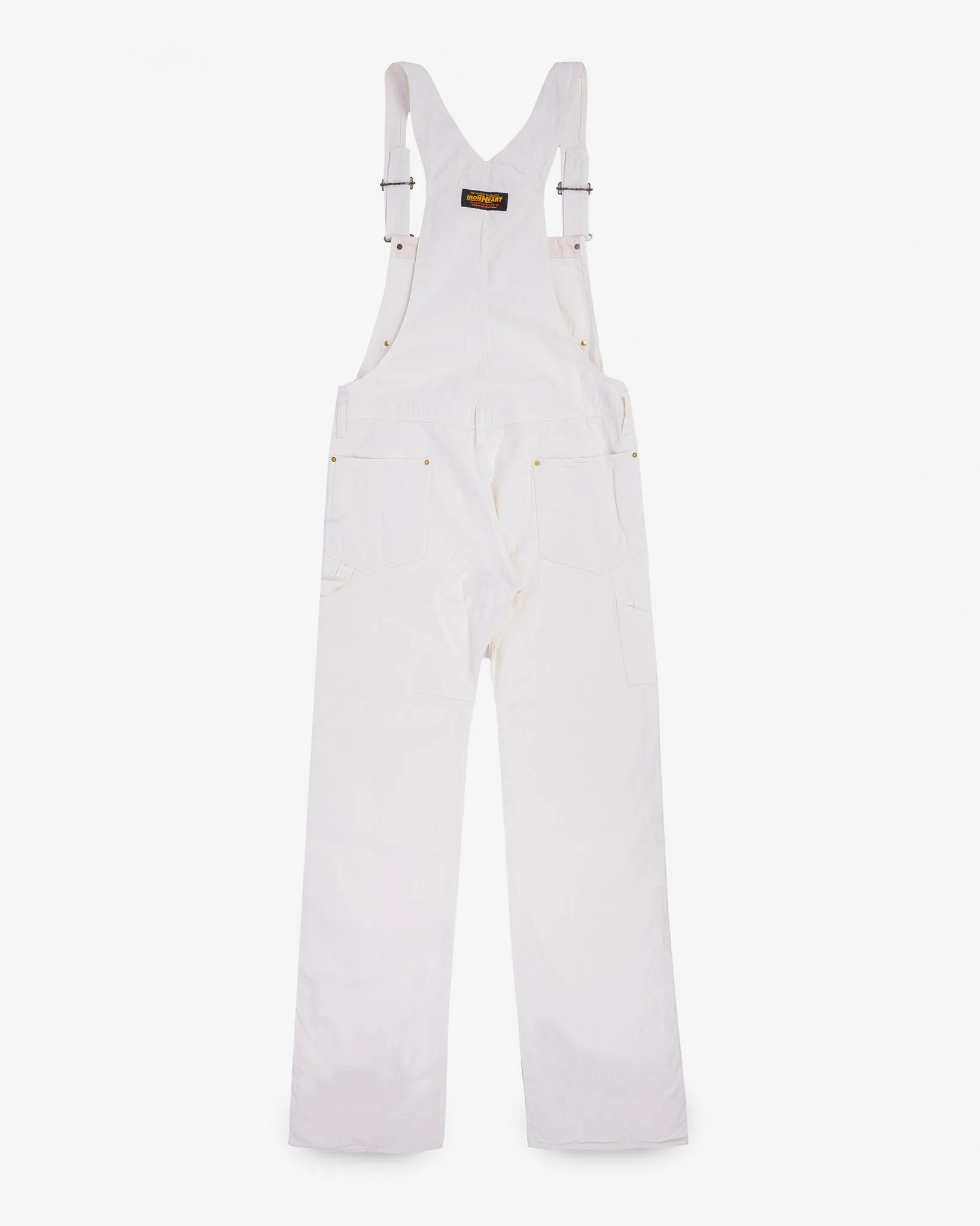 10.5oz Herringbone Double Knee Overalls - White sold by Iron Heart product image thumbnail 5
