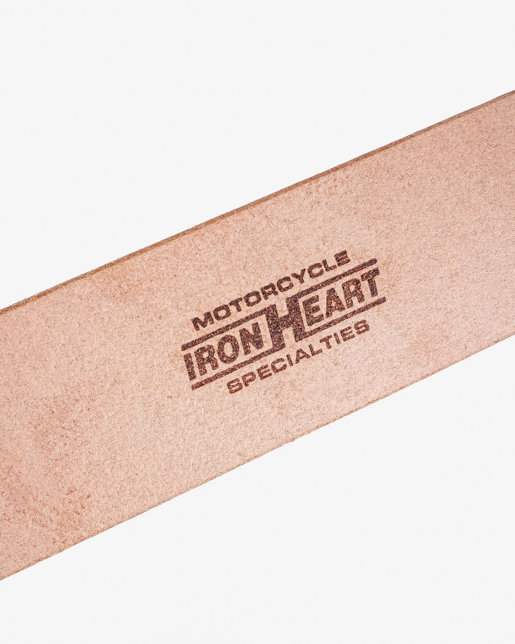 Heavy Plate Pewter Buckle Tochigi Leather Belt - Natural sold by Iron Heart product image thumbnail 5