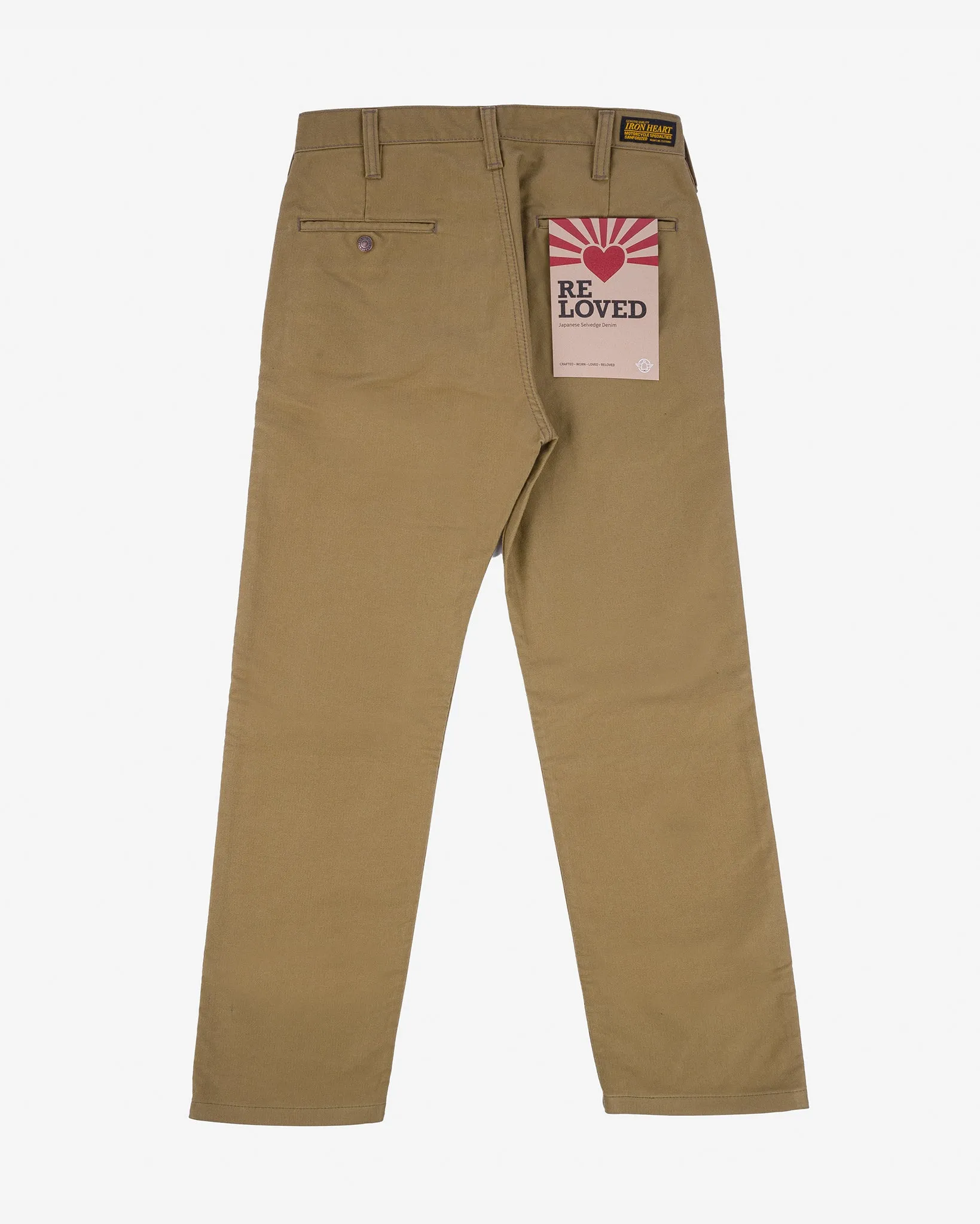 11oz Cotton Whipcord Work Pants - Khaki (IH-720-KHA) Tag 31, Hemmed to 27.0'' sold by Iron Heart product image thumbnail 2