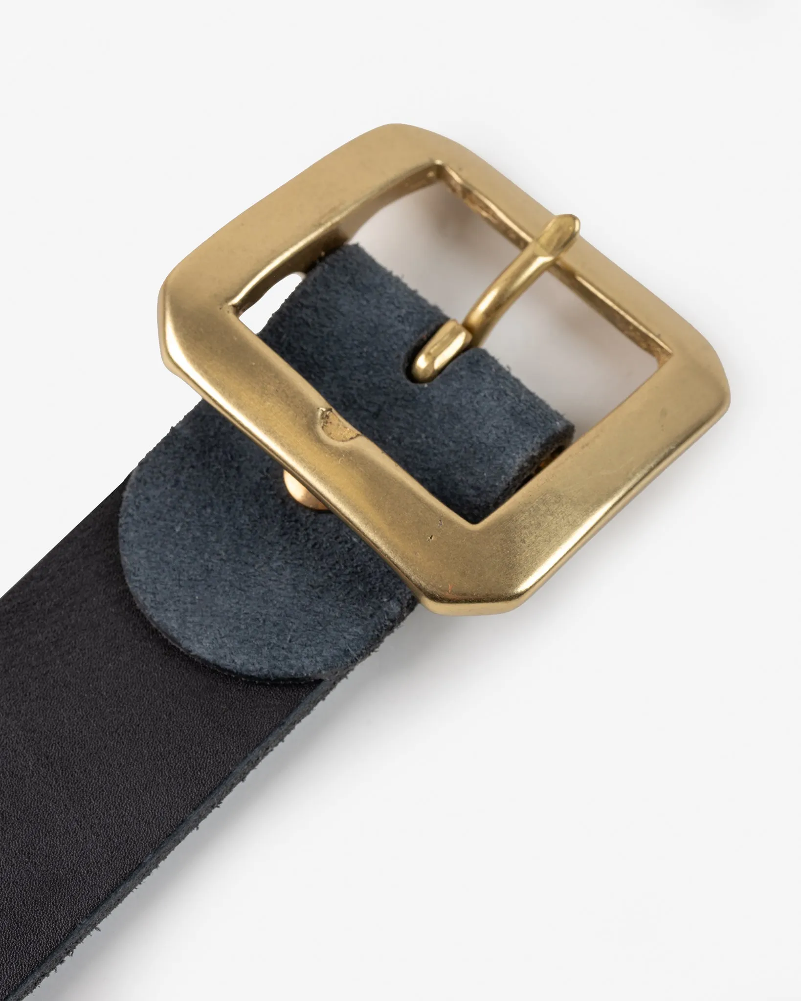 OGL Single Prong Garrison Buckle Leather Belt - Rough Out Black sold by Iron Heart product image thumbnail 3