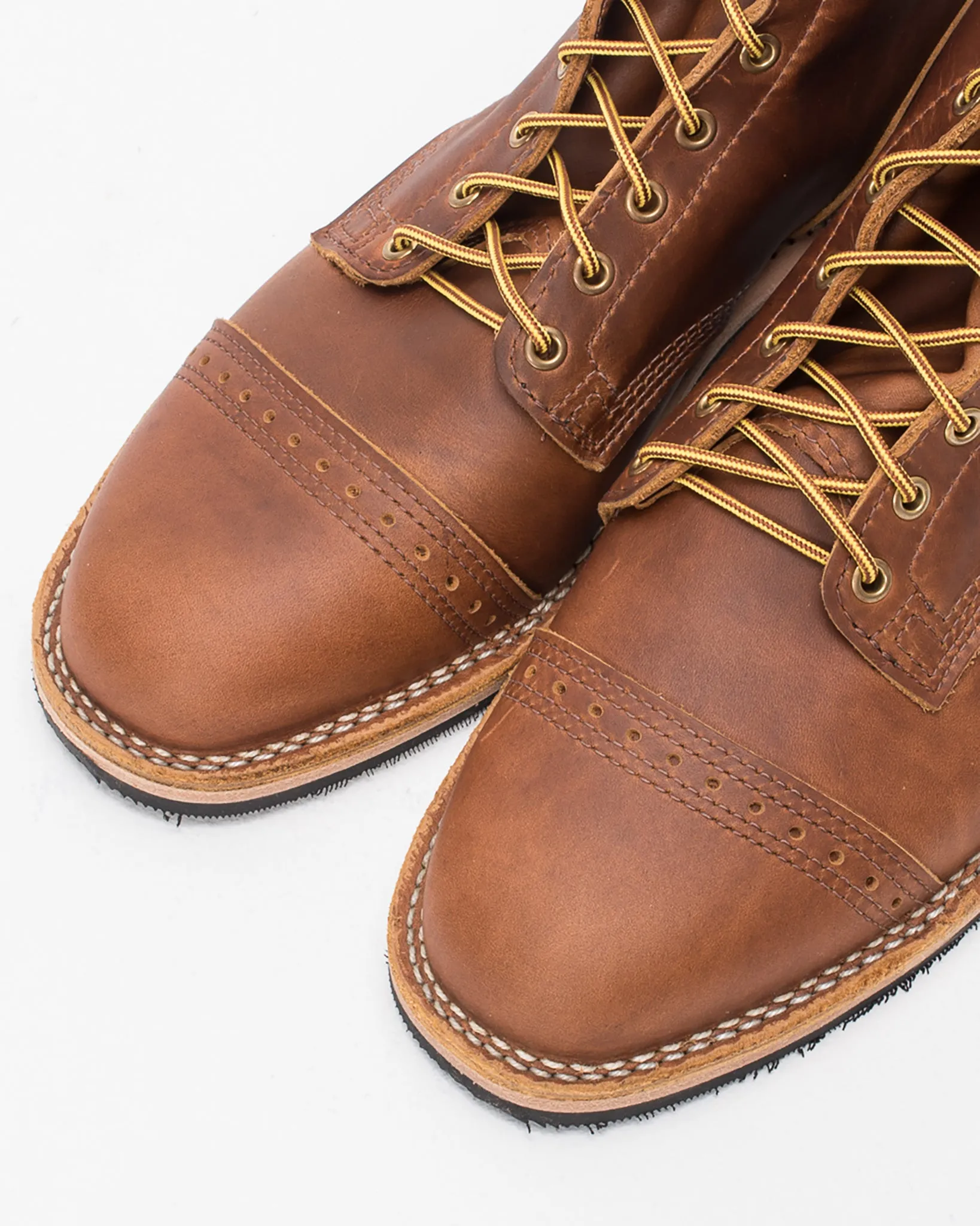 Iron Heart Int'l x Wesco® 7" Toe Cap Boot - The "Guildsman" - British Tan Domain sold by Iron Heart product image thumbnail 5