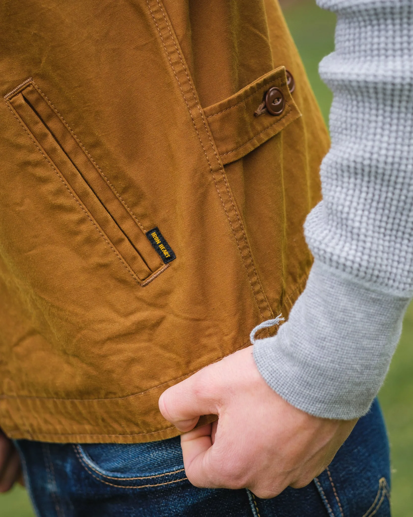9oz Canvas Work Vest - Brown sold by Iron Heart product image thumbnail 4