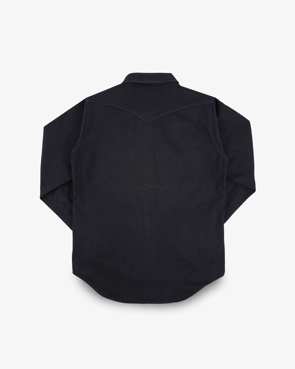 14oz Herringbone CPO Western Shirt - Black sold by Iron Heart product image thumbnail 3