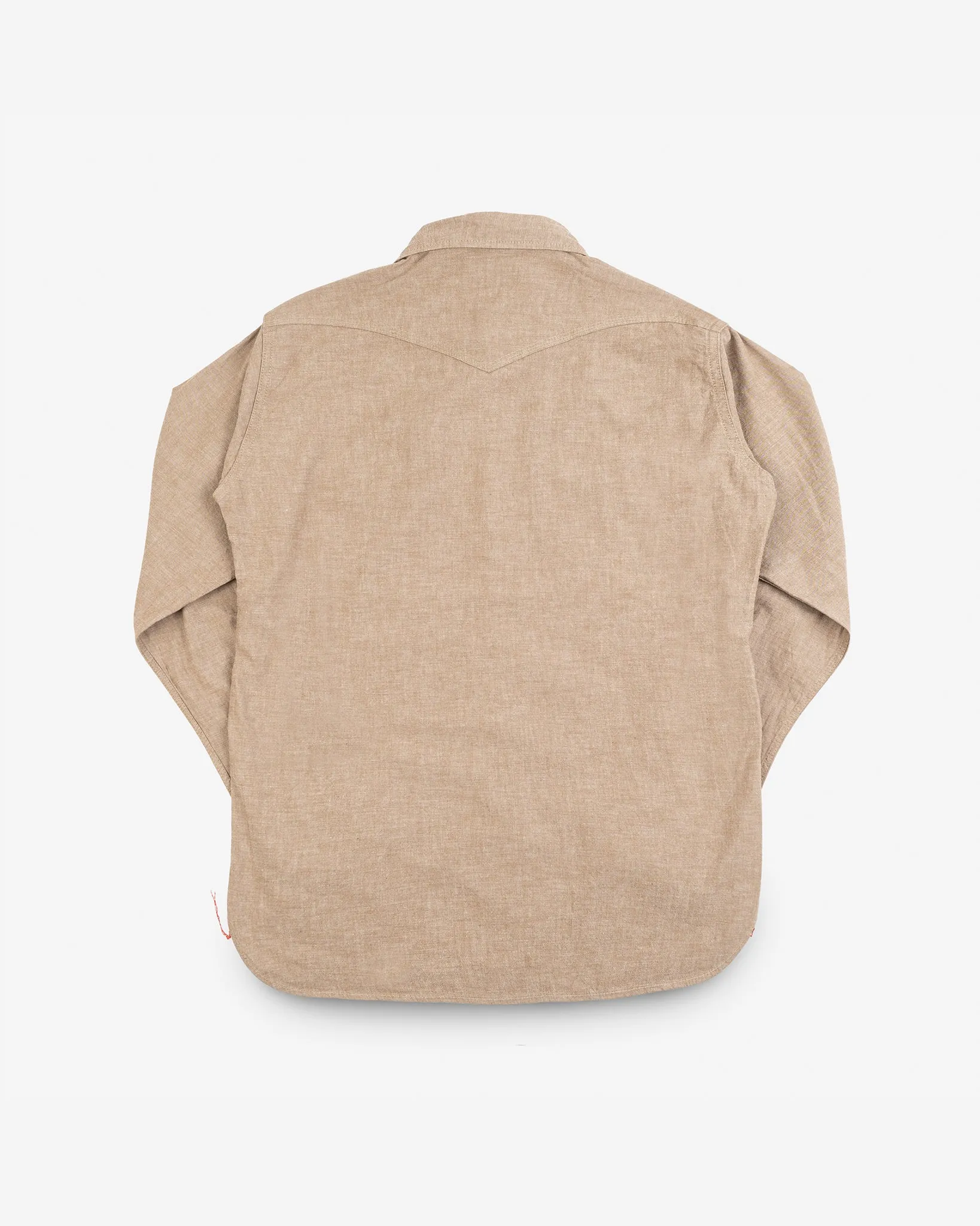 10oz Selvedge Chambray Western Shirt - Khaki sold by Iron Heart product image thumbnail 5