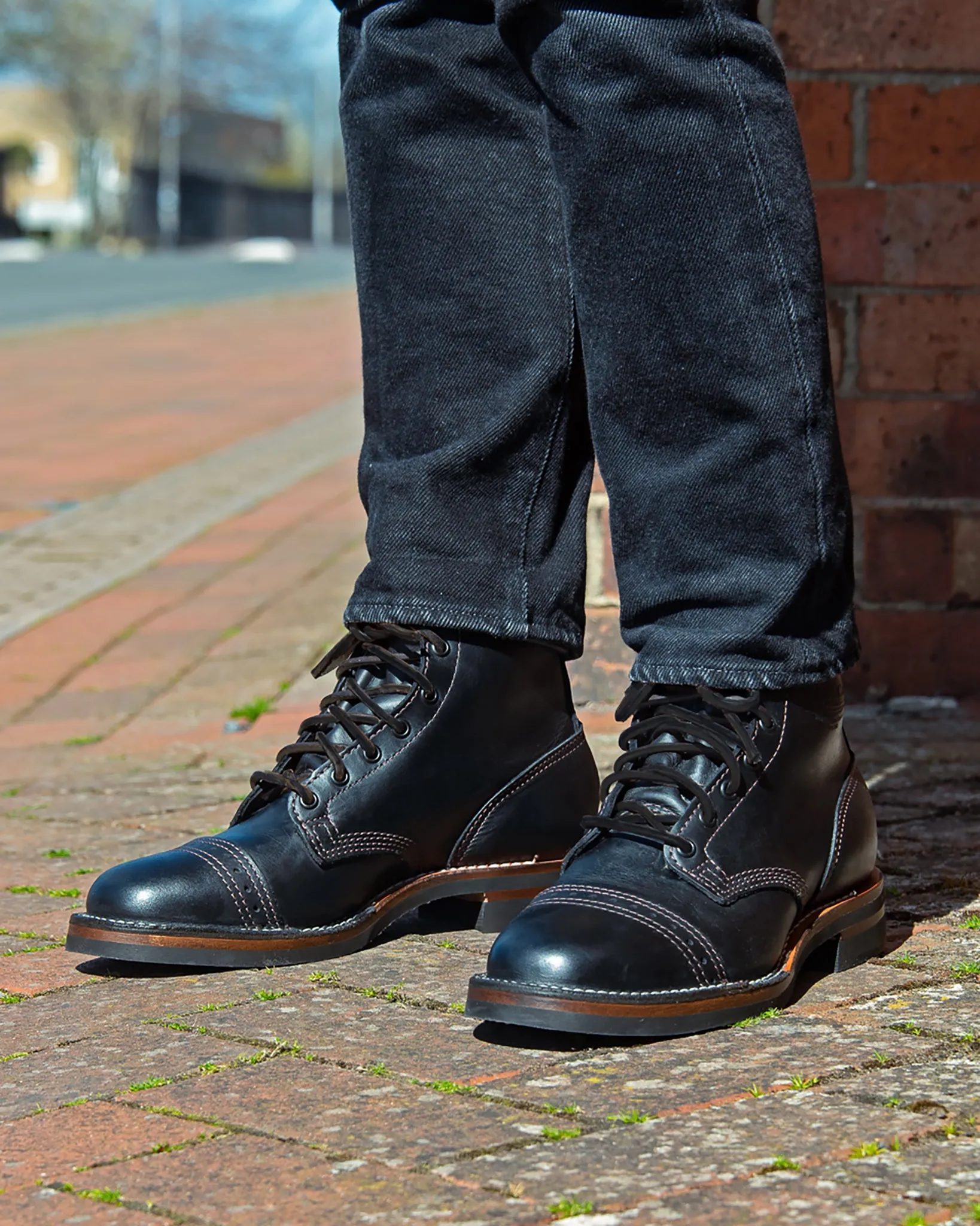 Iron Heart Int'l x Wesco® 7" Toe Cap Boot - The "Guildsman" - Black Tie Domain sold by Iron Heart product image thumbnail 2