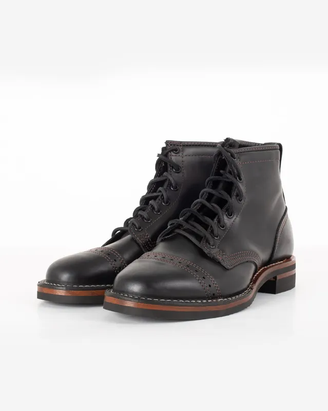 Iron Heart Int'l x Wesco® 7" Toe Cap Boot - The "Guildsman" - Black Tie Domain sold by Iron Heart