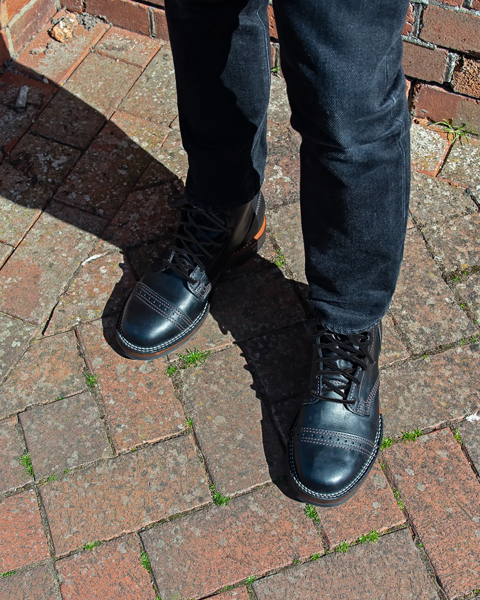 Iron Heart Int'l x Wesco® 7" Toe Cap Boot - The "Guildsman" - Black Tie Domain sold by Iron Heart product image thumbnail 4