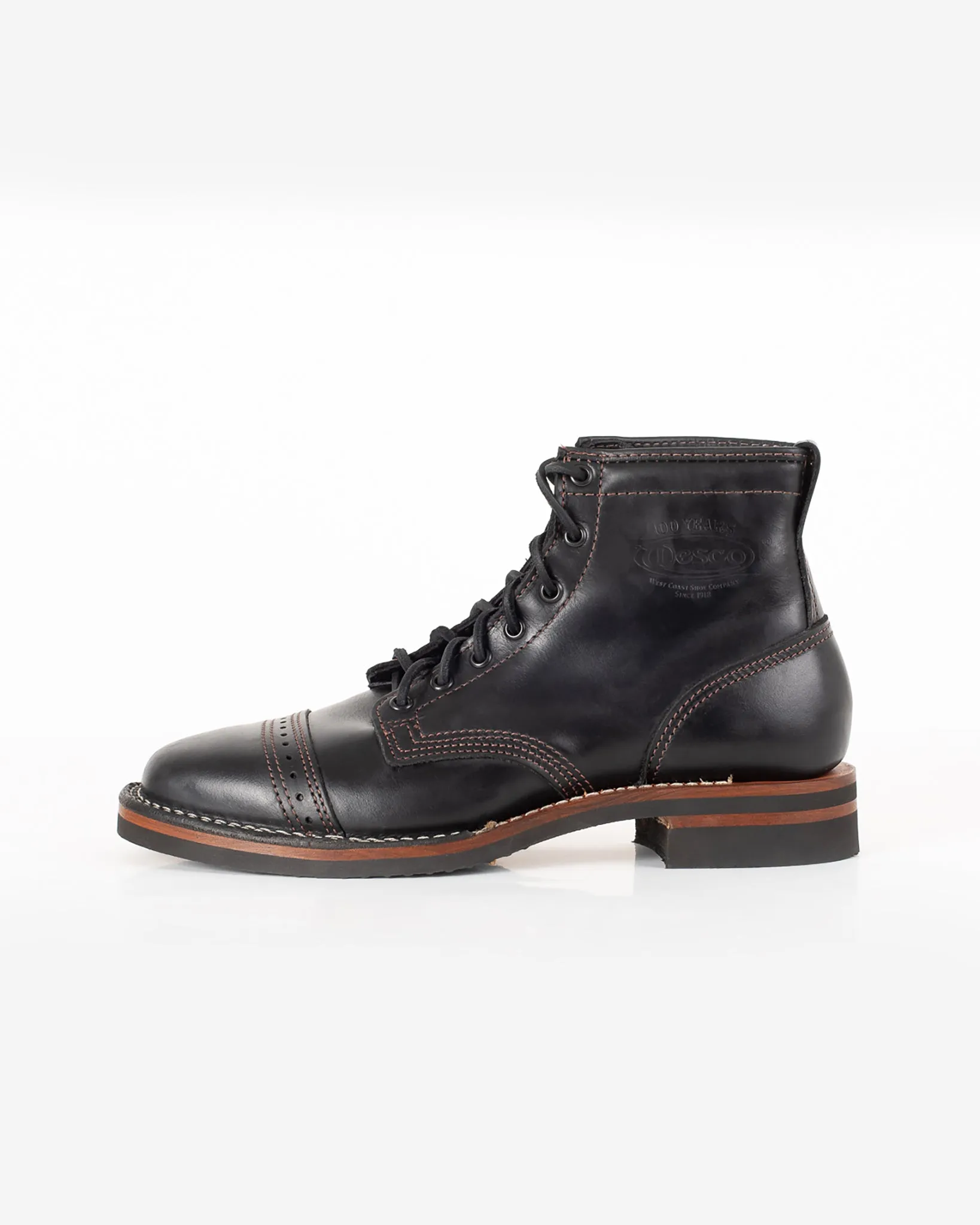 Iron Heart Int'l x Wesco® 7" Toe Cap Boot - The "Guildsman" - Black Tie Domain sold by Iron Heart product image thumbnail 5