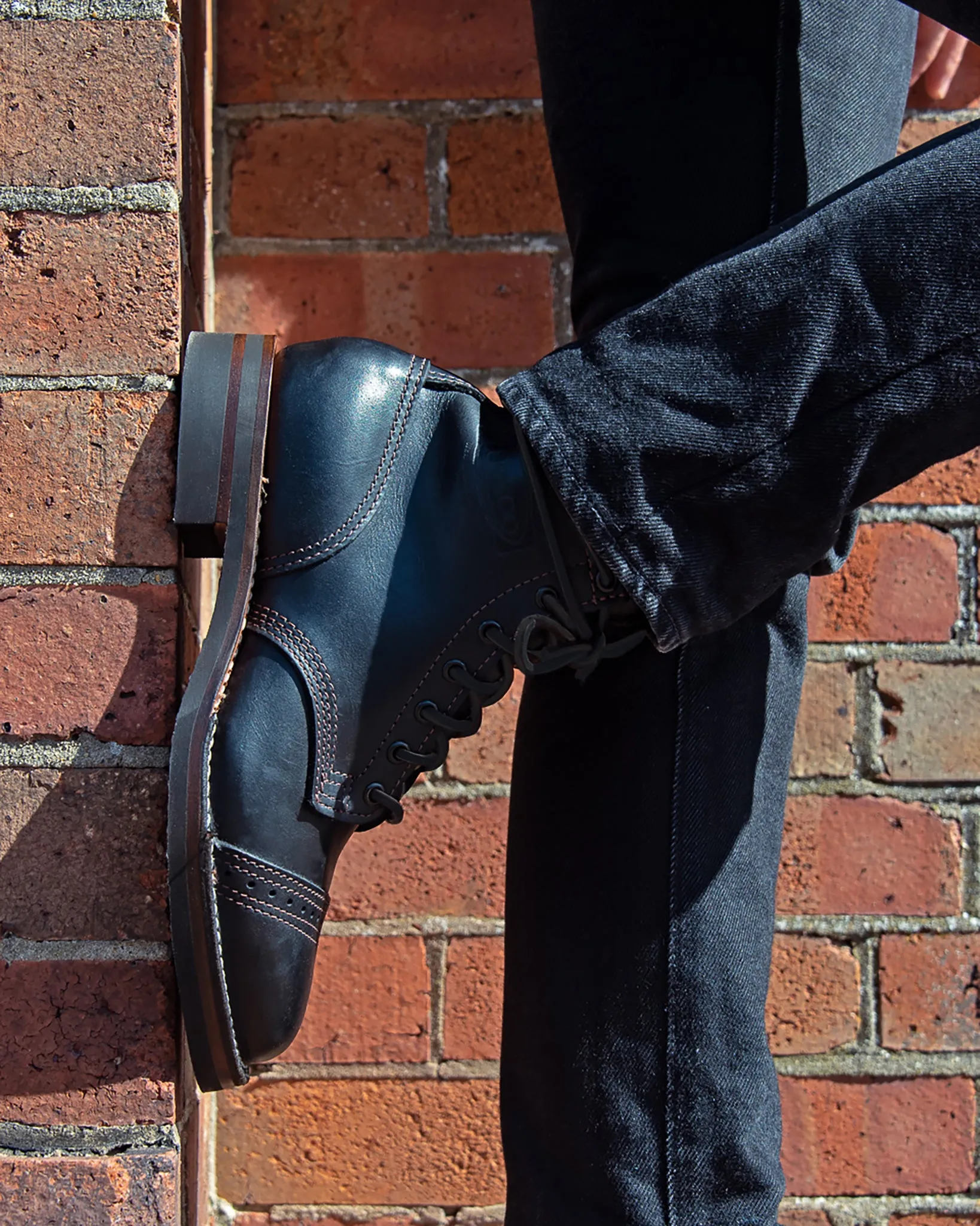 Iron Heart Int'l x Wesco® 7" Toe Cap Boot - The "Guildsman" - Black Tie Domain sold by Iron Heart product image thumbnail 3