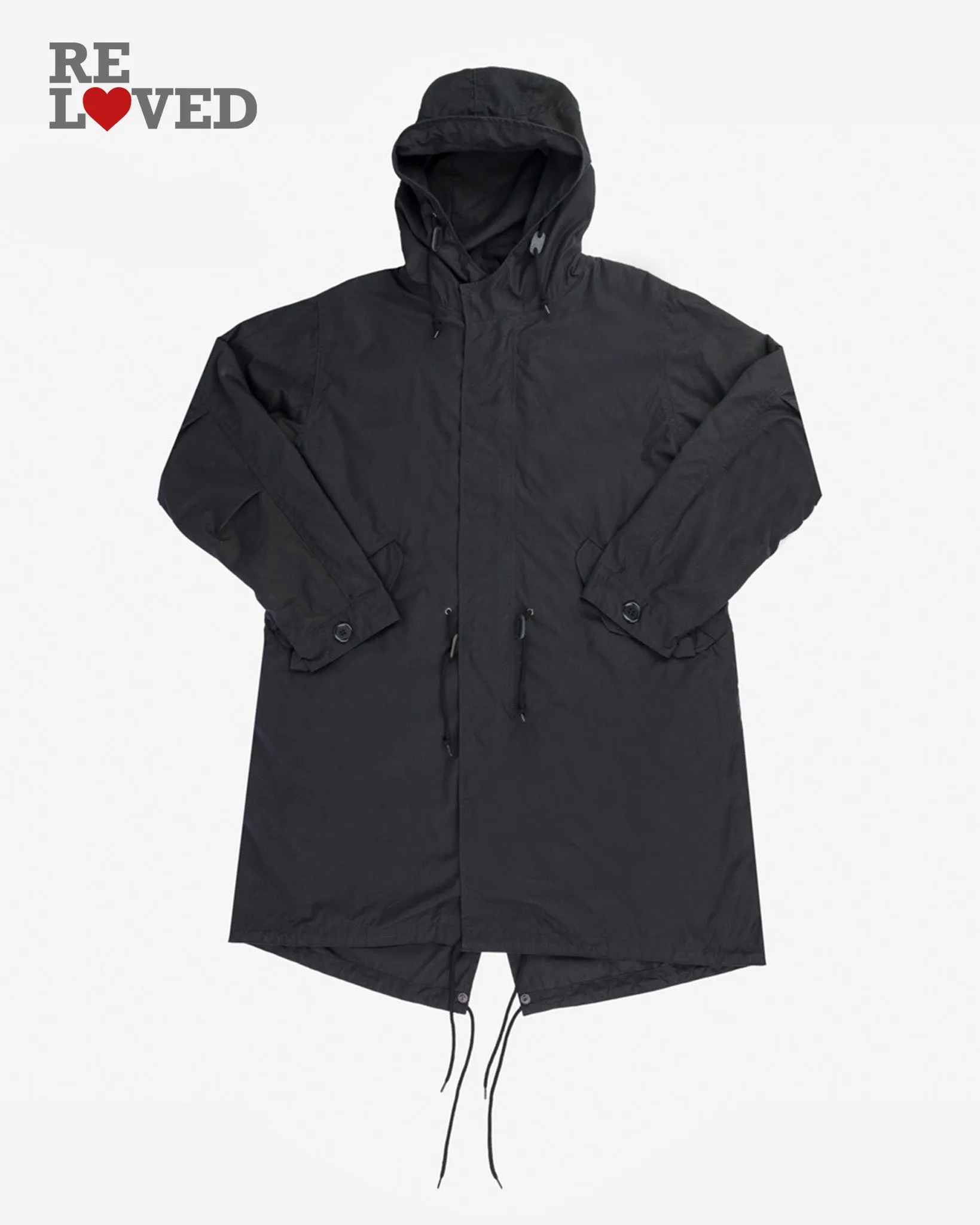 5oz Quilted Lining M-51 Type Field Coat - Black (IHM-38-BLK) Size Large sold by Iron Heart