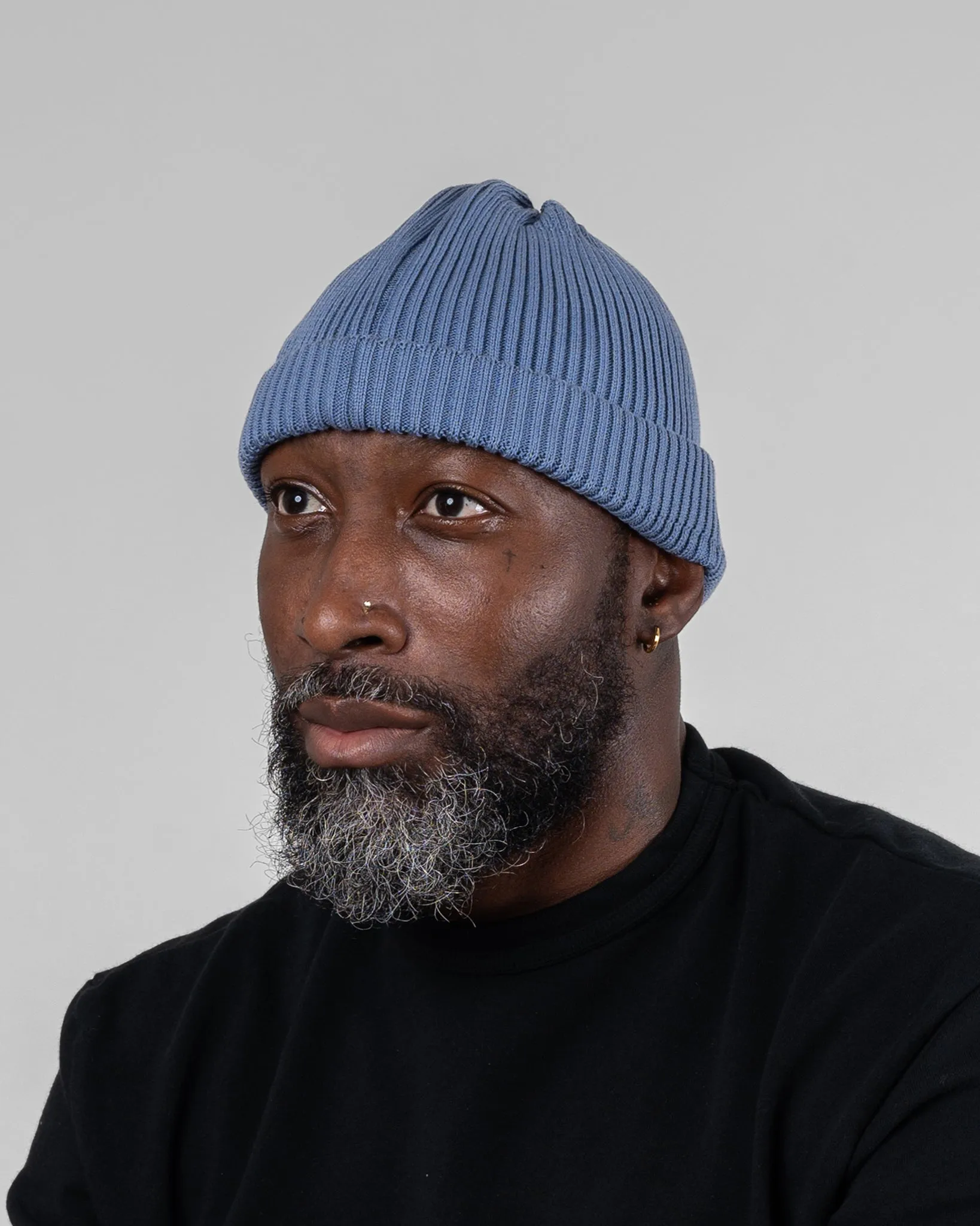 ROTOTO - Cotton Roll Up Hat - Light Blue sold by Iron Heart product image thumbnail 2