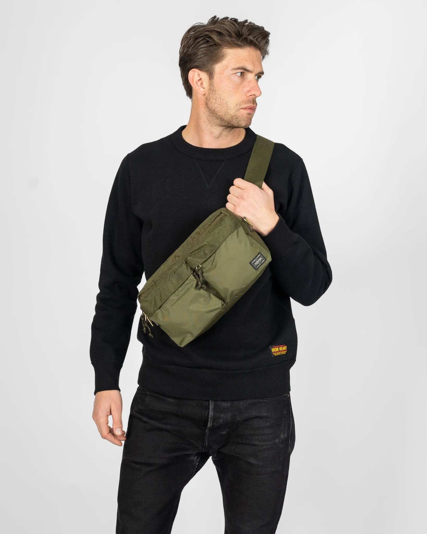 Porter - Yoshida & Co. - Force 2Way Waist Bag - Olive sold by Iron Heart product image thumbnail 2