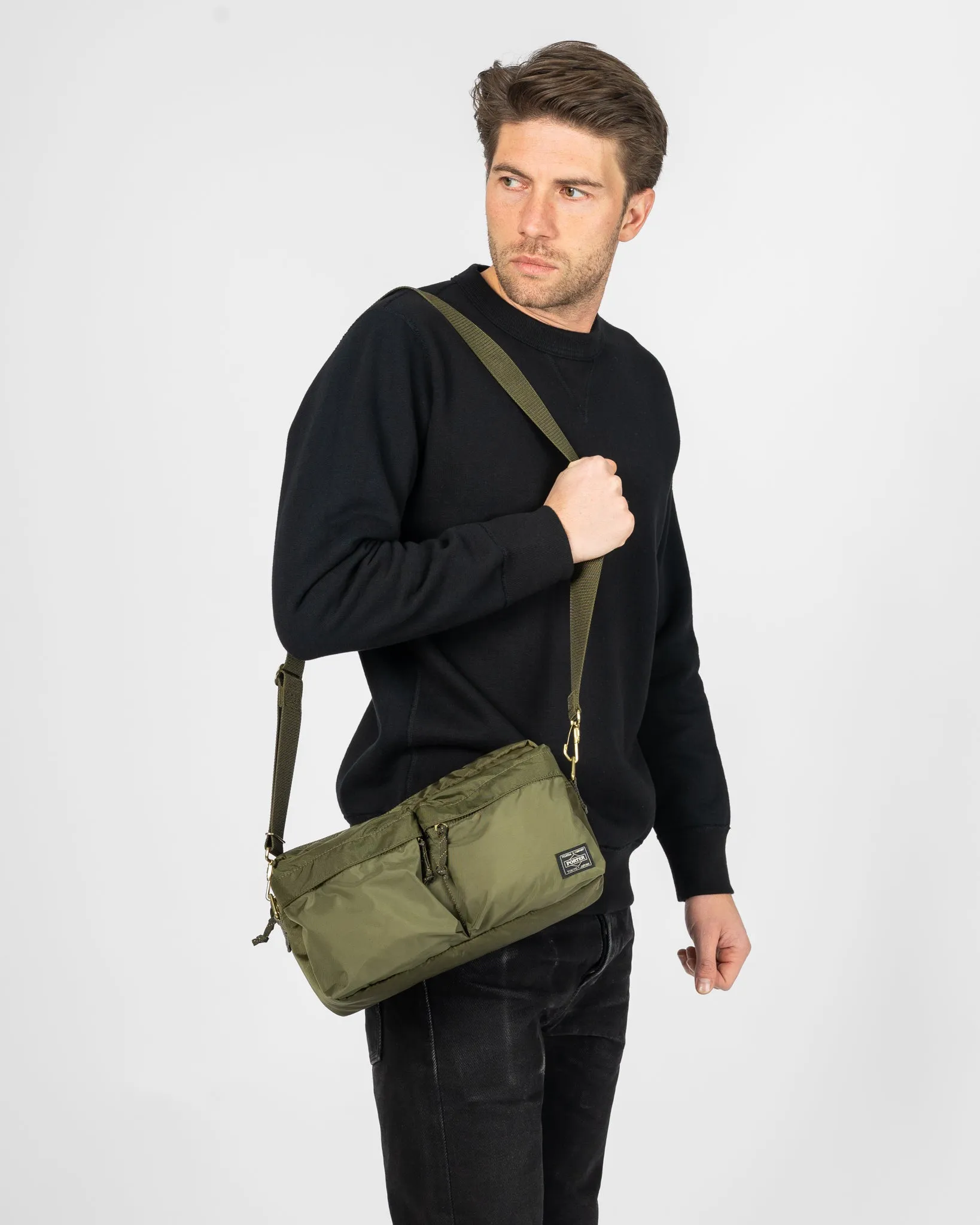 Porter - Yoshida & Co. - Force 2Way Waist Bag - Olive sold by Iron Heart product image thumbnail 3