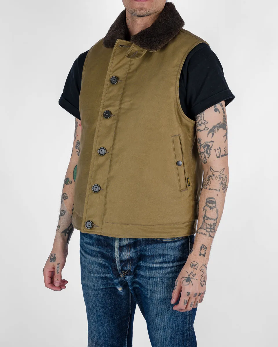 Whipcord N1 Deck Vest - Khaki sold by Iron Heart product image thumbnail 2