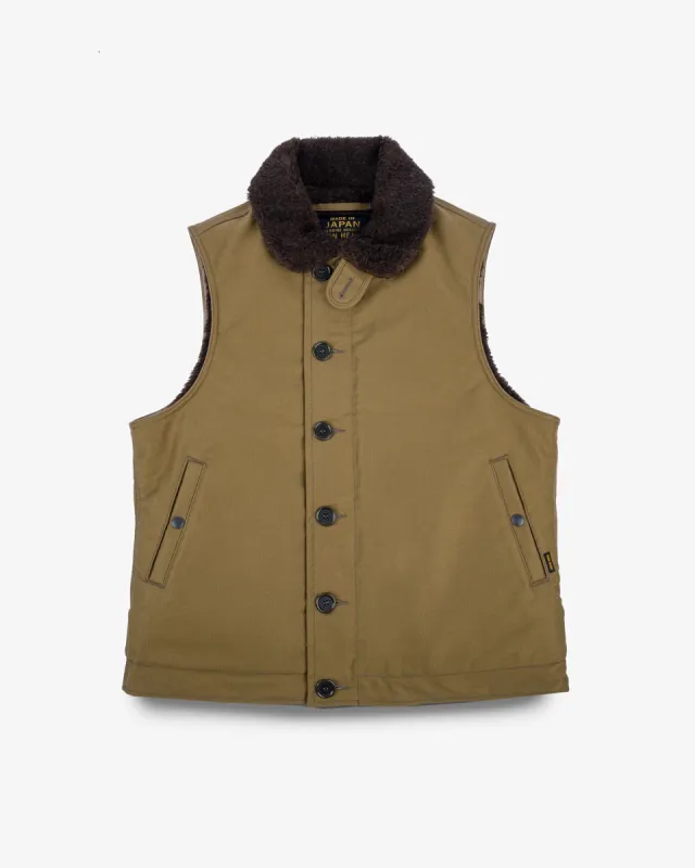 Whipcord N1 Deck Vest - Khaki sold by Iron Heart