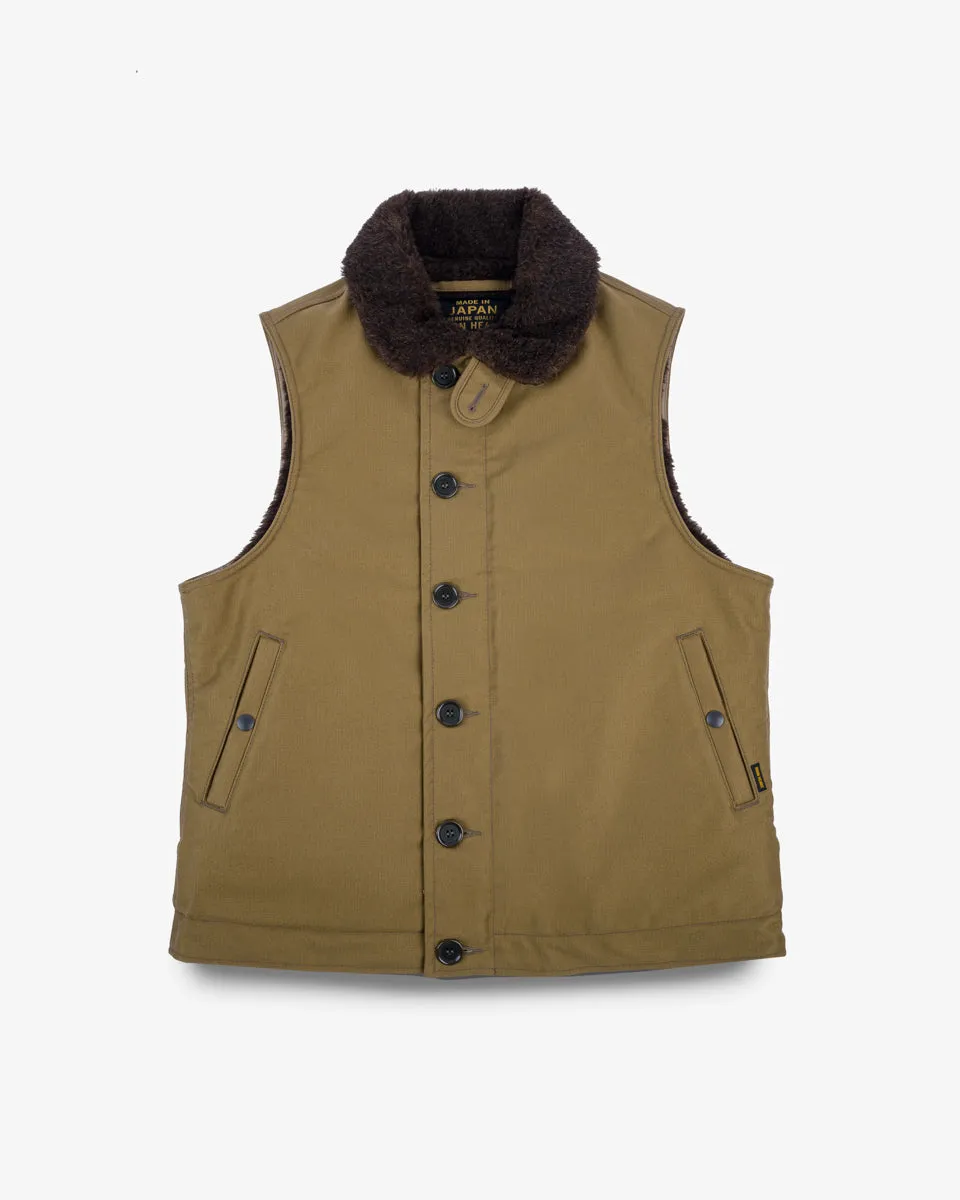 Whipcord N1 Deck Vest - Khaki sold by Iron Heart