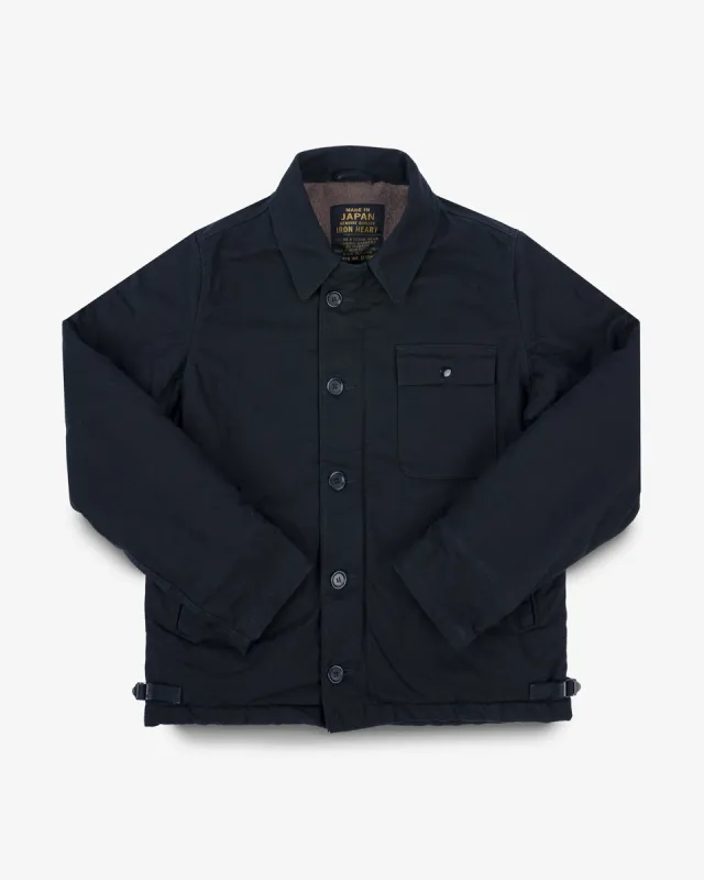 Military Serge A2 Deck Jacket - Black sold by Iron Heart