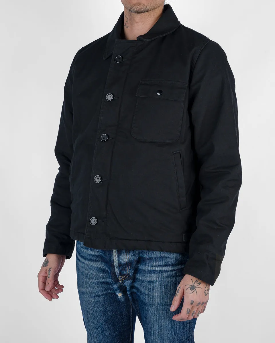 Military Serge A2 Deck Jacket - Black sold by Iron Heart product image thumbnail 2
