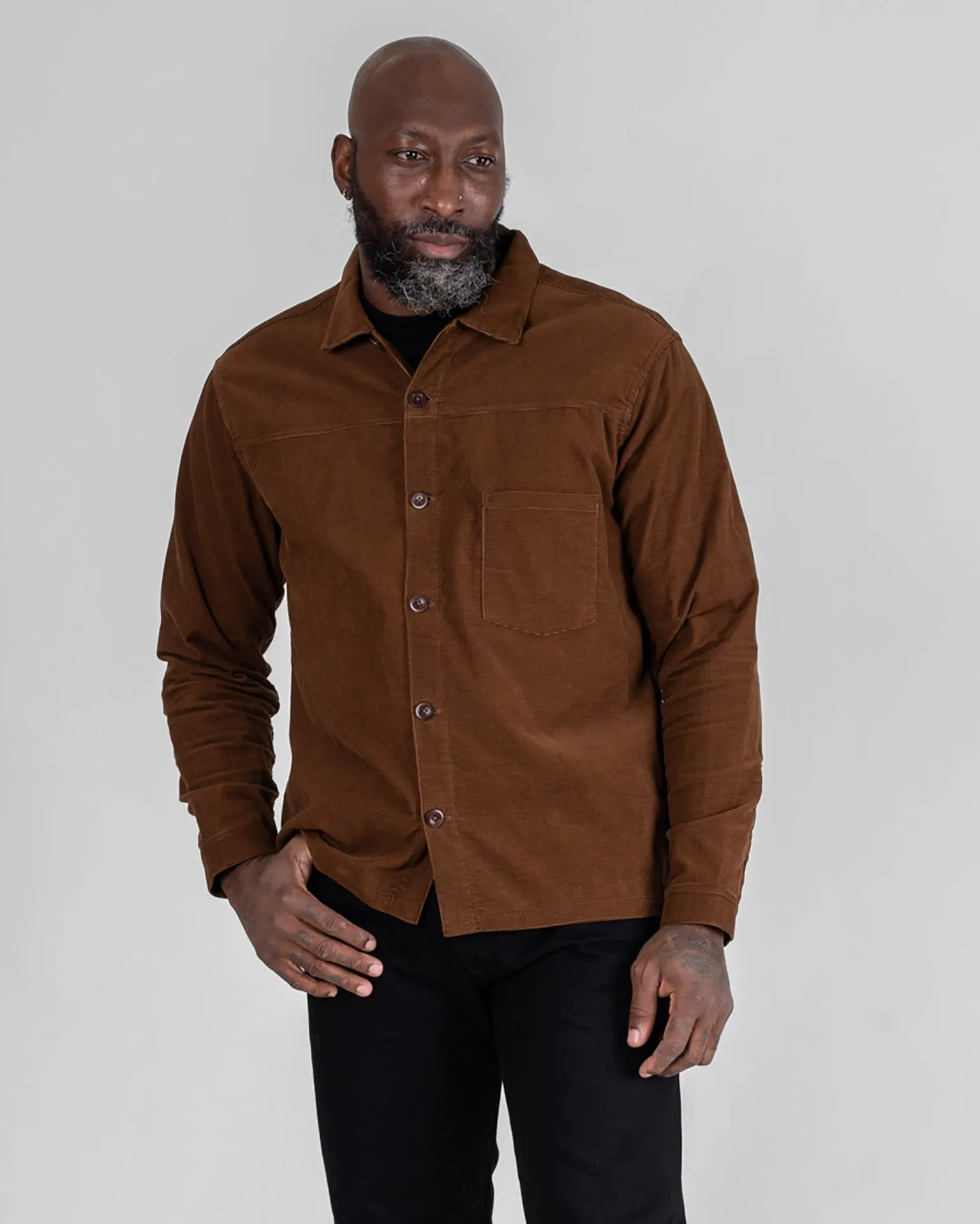 STF Japanese Corduroy Shirt - Brown sold by Iron Heart product image thumbnail 2