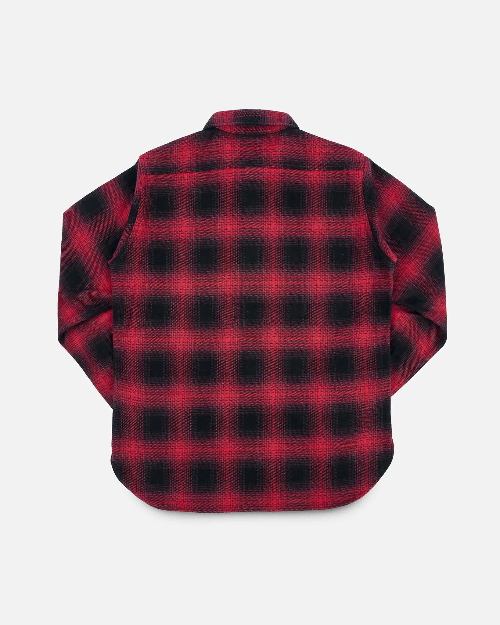 Ultra Heavy Flannel Ombré Check Work Shirt - Red/Black sold by Iron Heart product image thumbnail 4
