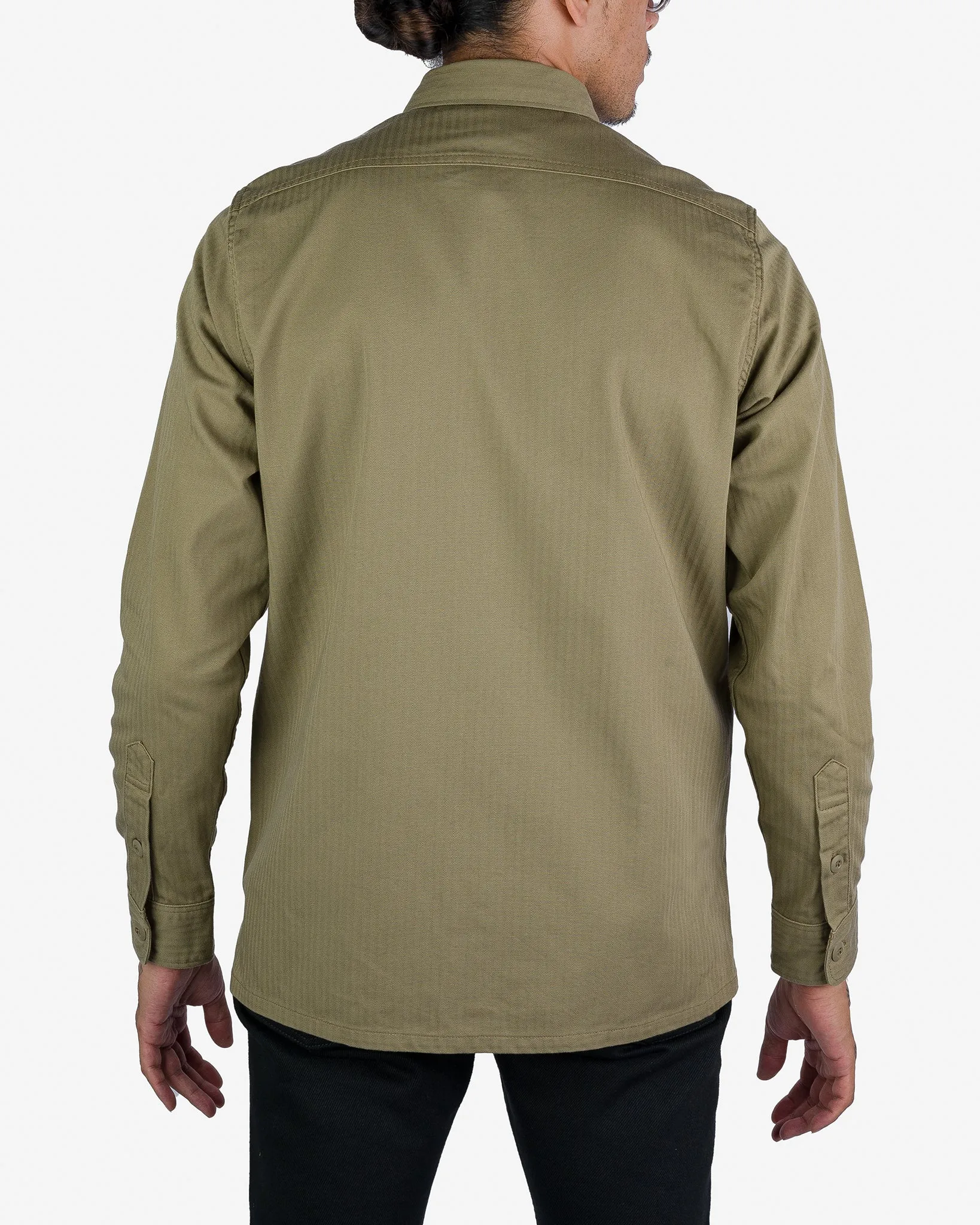 9oz Herringbone Military Shirt - Beige sold by Iron Heart product image thumbnail 3
