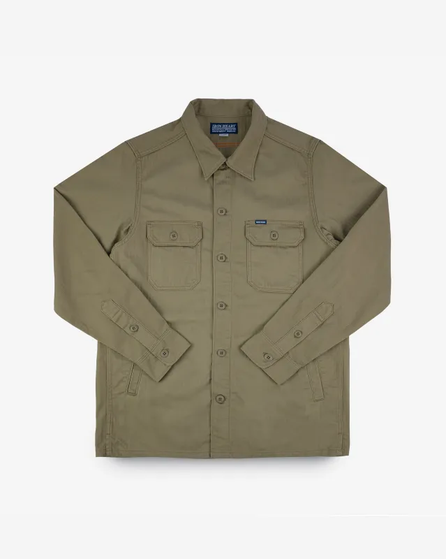 9oz Herringbone Military Shirt - Beige sold by Iron Heart
