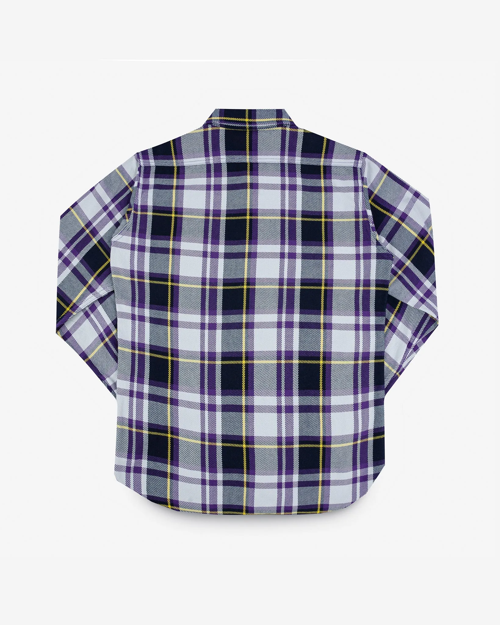 9oz Selvedge American Check Work Shirt - Purple sold by Iron Heart product image thumbnail 5