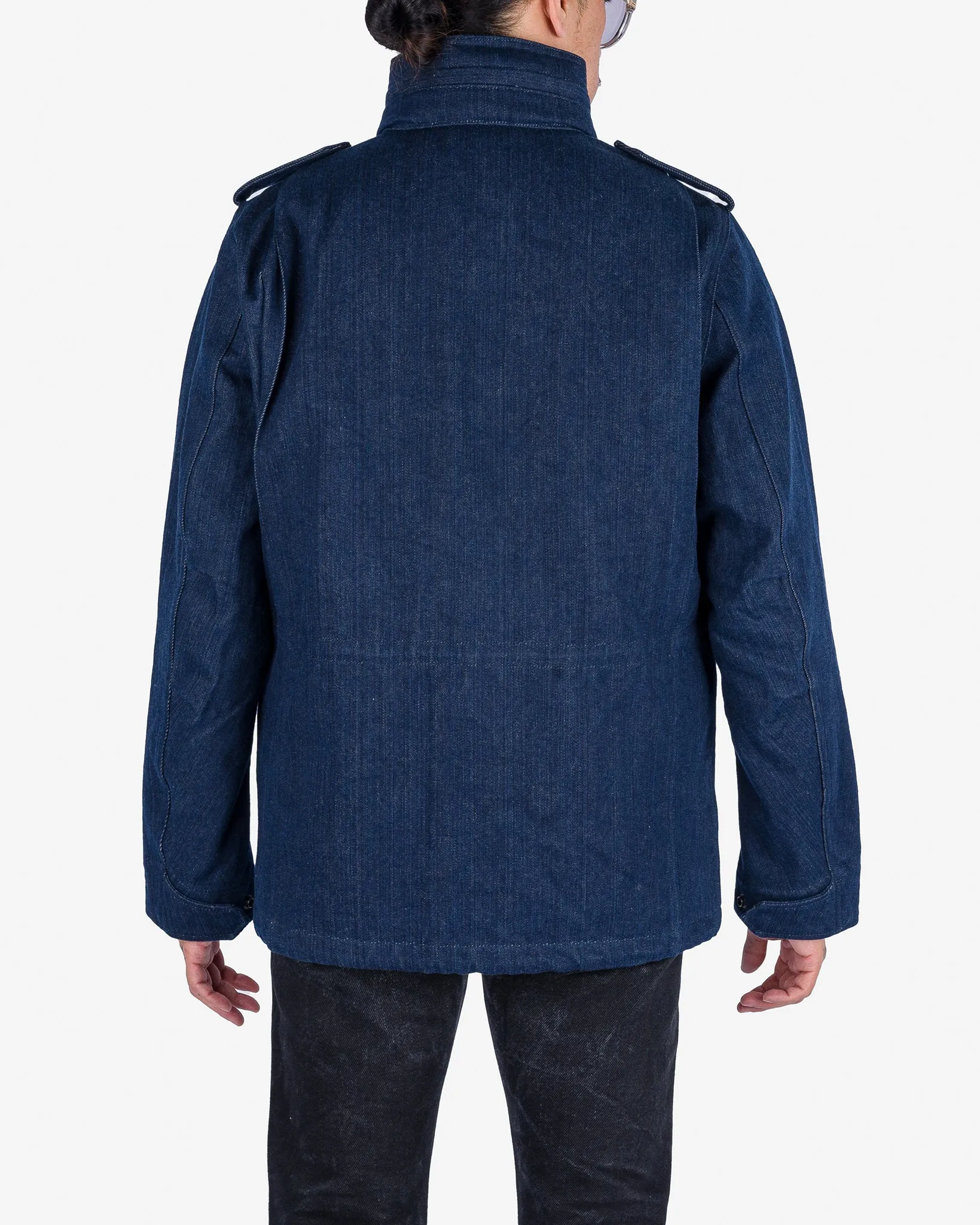16oz Natural Indigo Selvedge Denim M65 Field Jacket sold by Iron Heart product image thumbnail 3