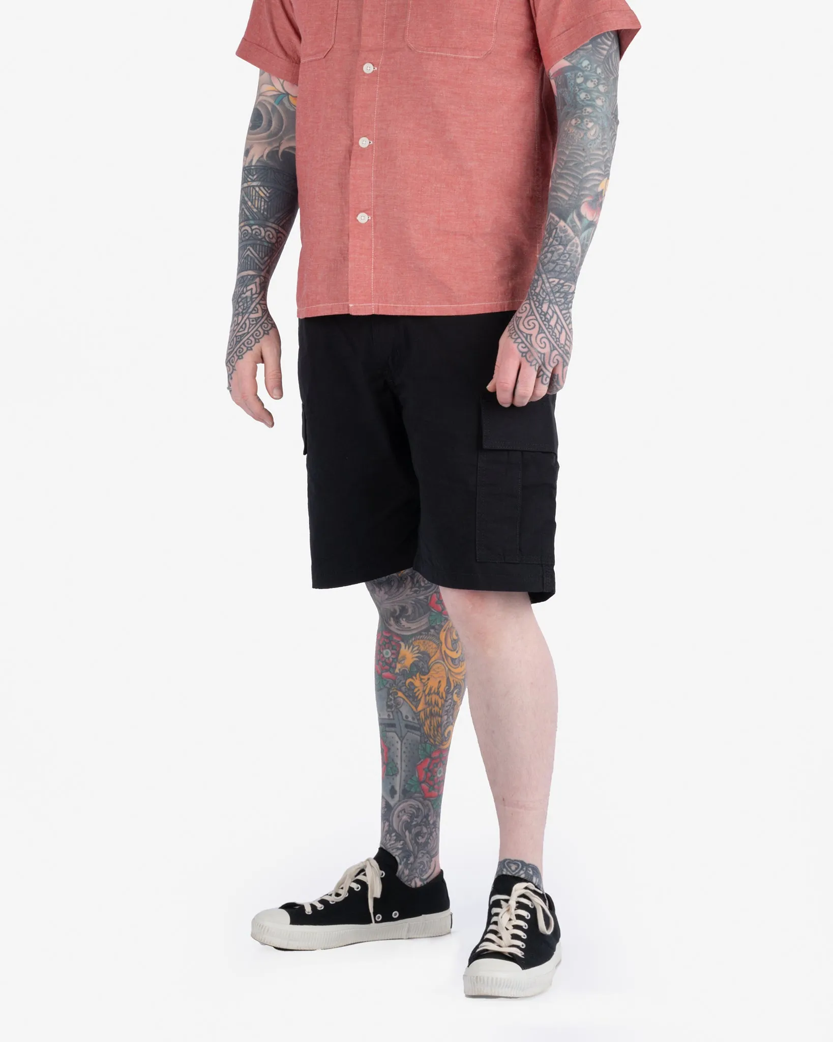 Ripstop Cargo Shorts - Black sold by Iron Heart product image thumbnail 2