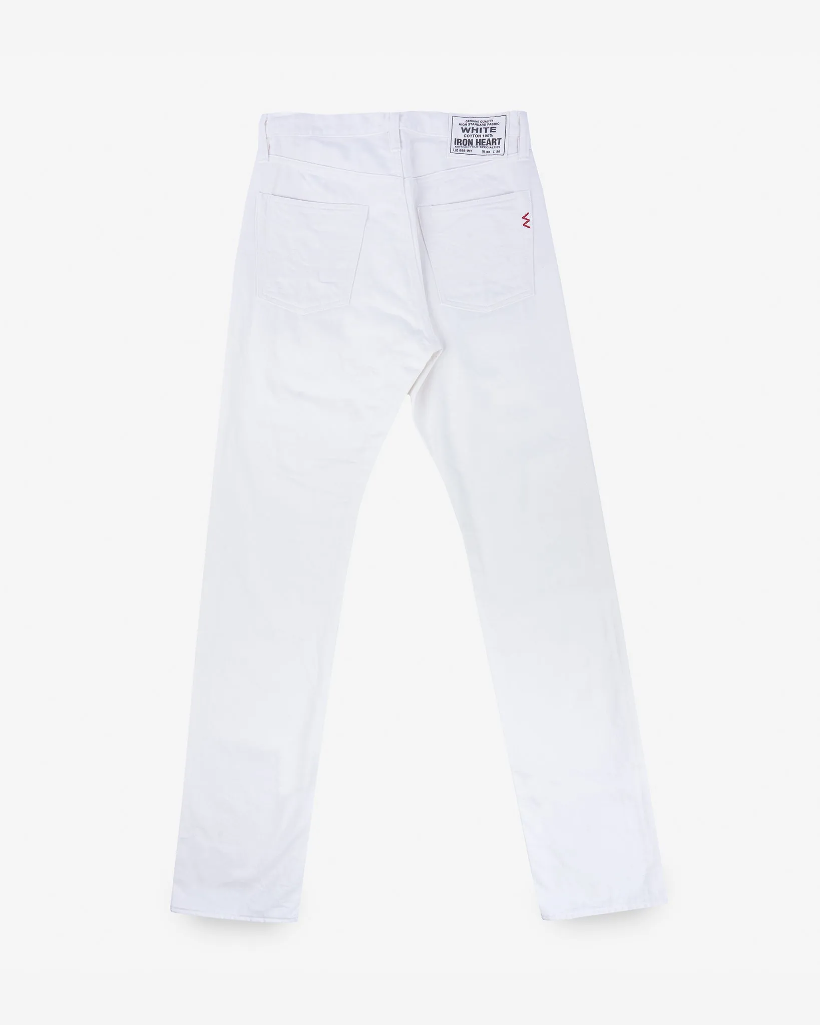 13.5oz Denim Relaxed Tapered Cut Jeans - White sold by Iron Heart product image thumbnail 5