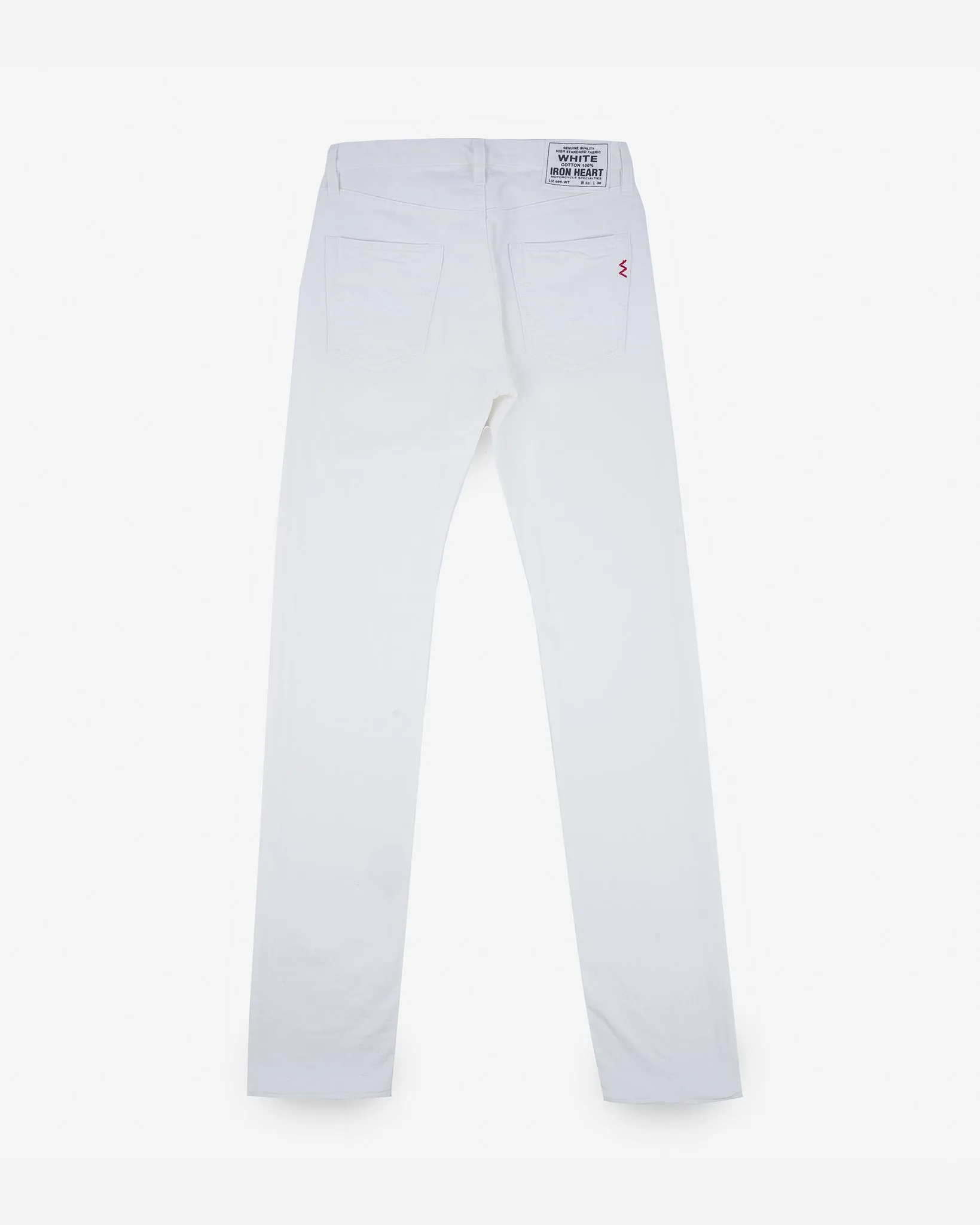 13.5oz Denim Slim Straight Cut Jeans - White sold by Iron Heart product image thumbnail 4