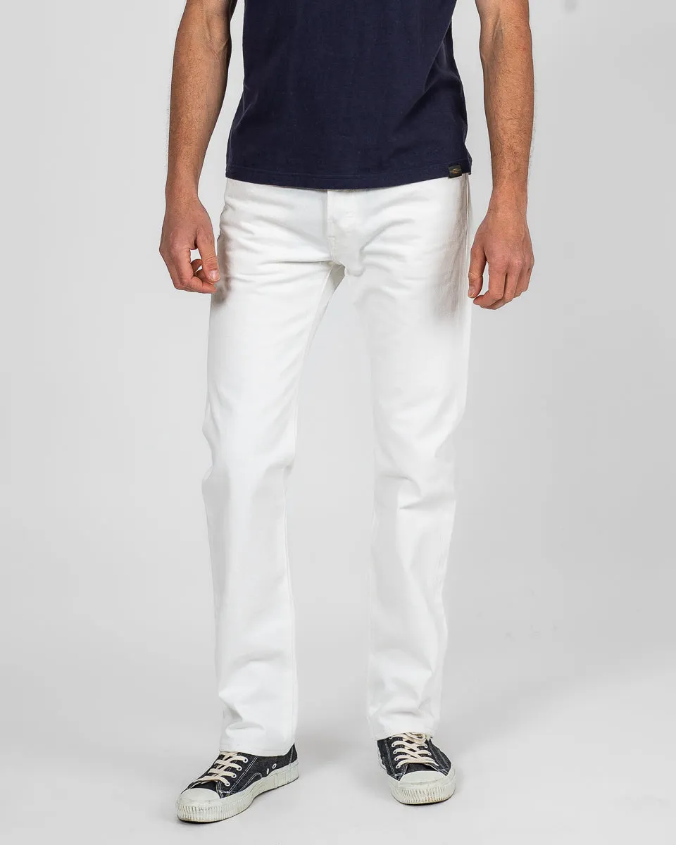 13.5oz Denim Slim Straight Cut Jeans - White sold by Iron Heart product image thumbnail 2