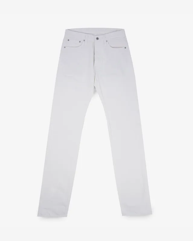 13.5oz Denim Straight Cut Jeans - White sold by Iron Heart