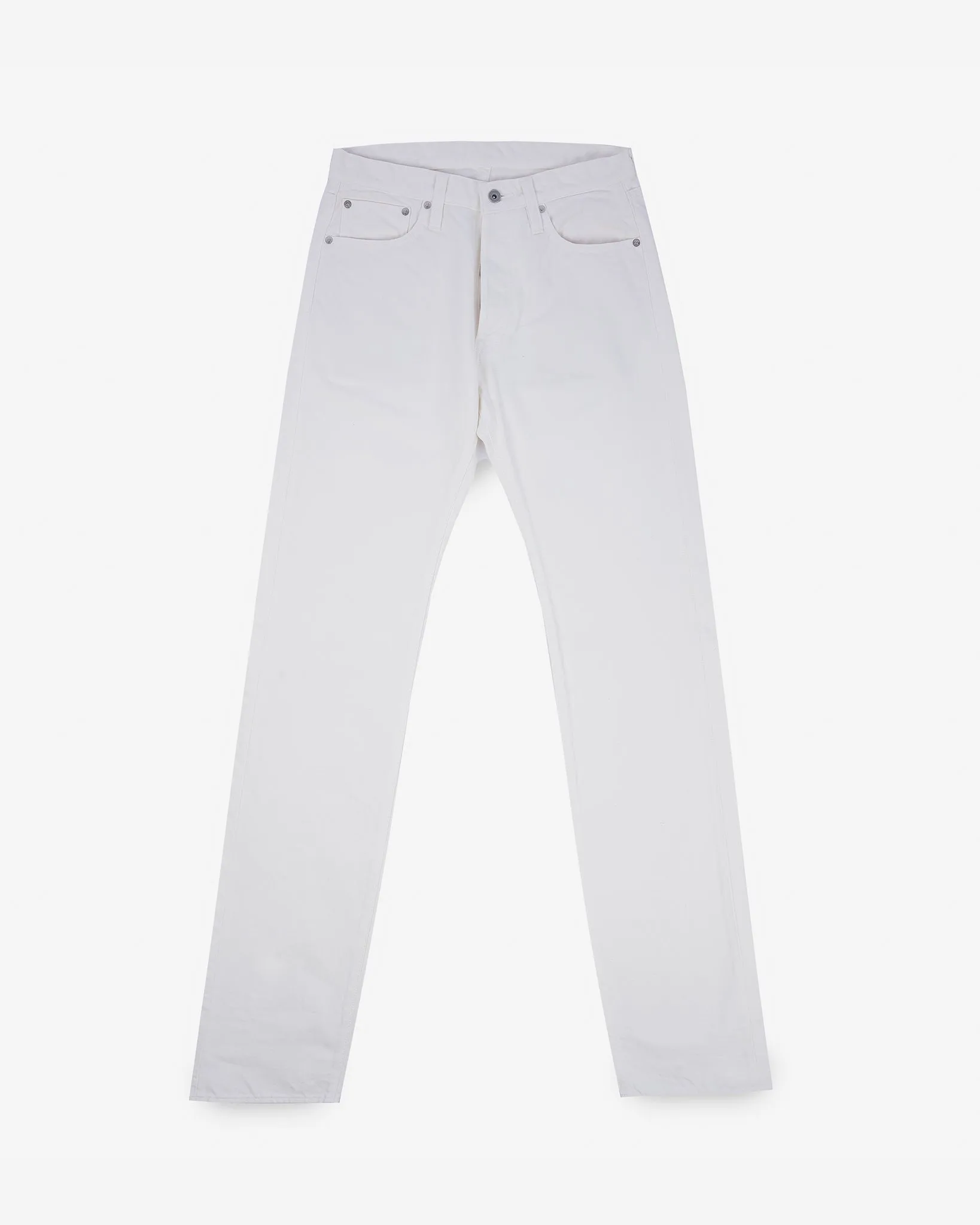 13.5oz Denim Straight Cut Jeans - White sold by Iron Heart