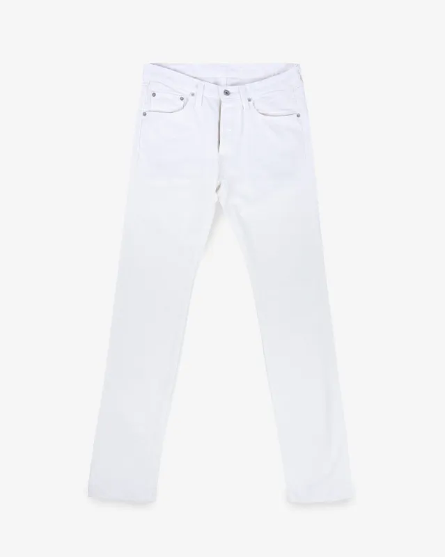 13.5oz Denim Slim Cut Jeans - White sold by Iron Heart