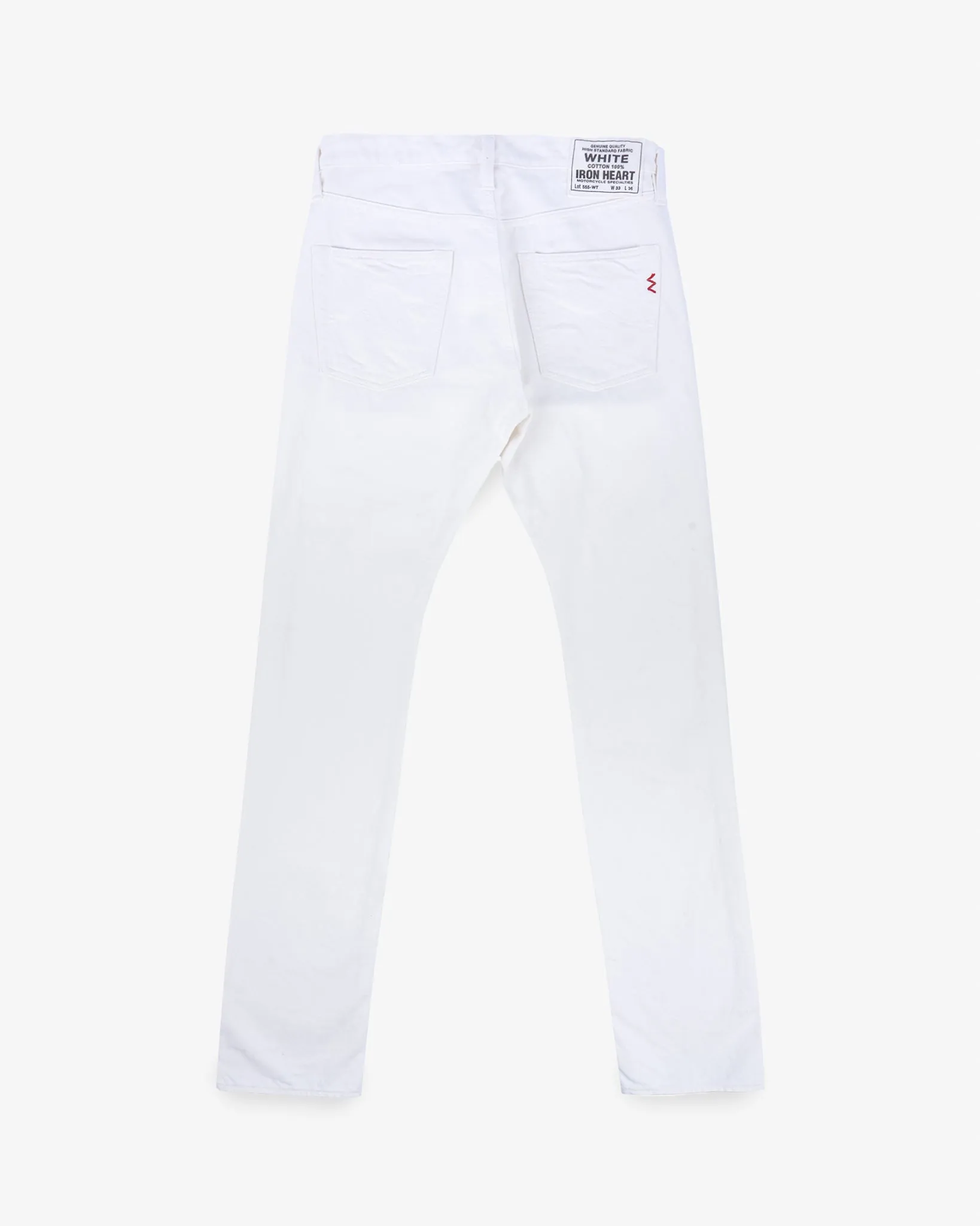 13.5oz Denim Slim Cut Jeans - White sold by Iron Heart product image thumbnail 5