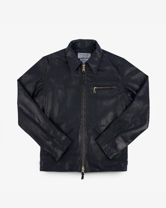 Iron Heart x Simmons Bilt Horsehide Savannah Jacket - Black sold by Iron Heart