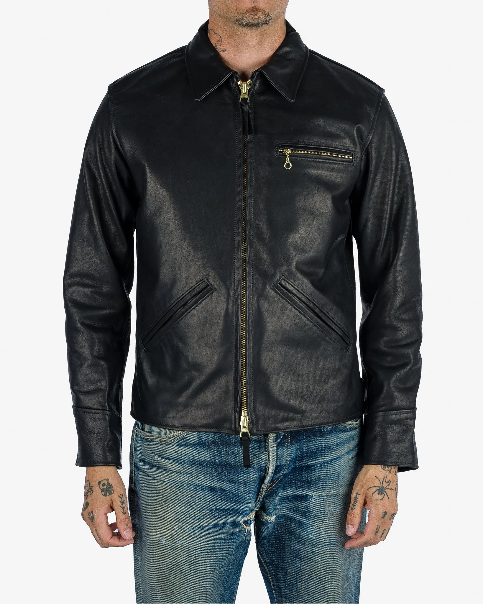 Iron Heart x Simmons Bilt Horsehide Savannah Jacket - Black sold by Iron Heart product image thumbnail 2