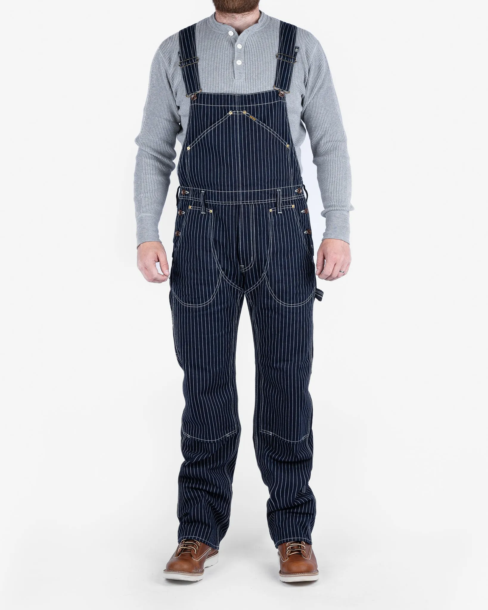 12oz Wabash Double Knee Overalls - Indigo sold by Iron Heart product image thumbnail 2