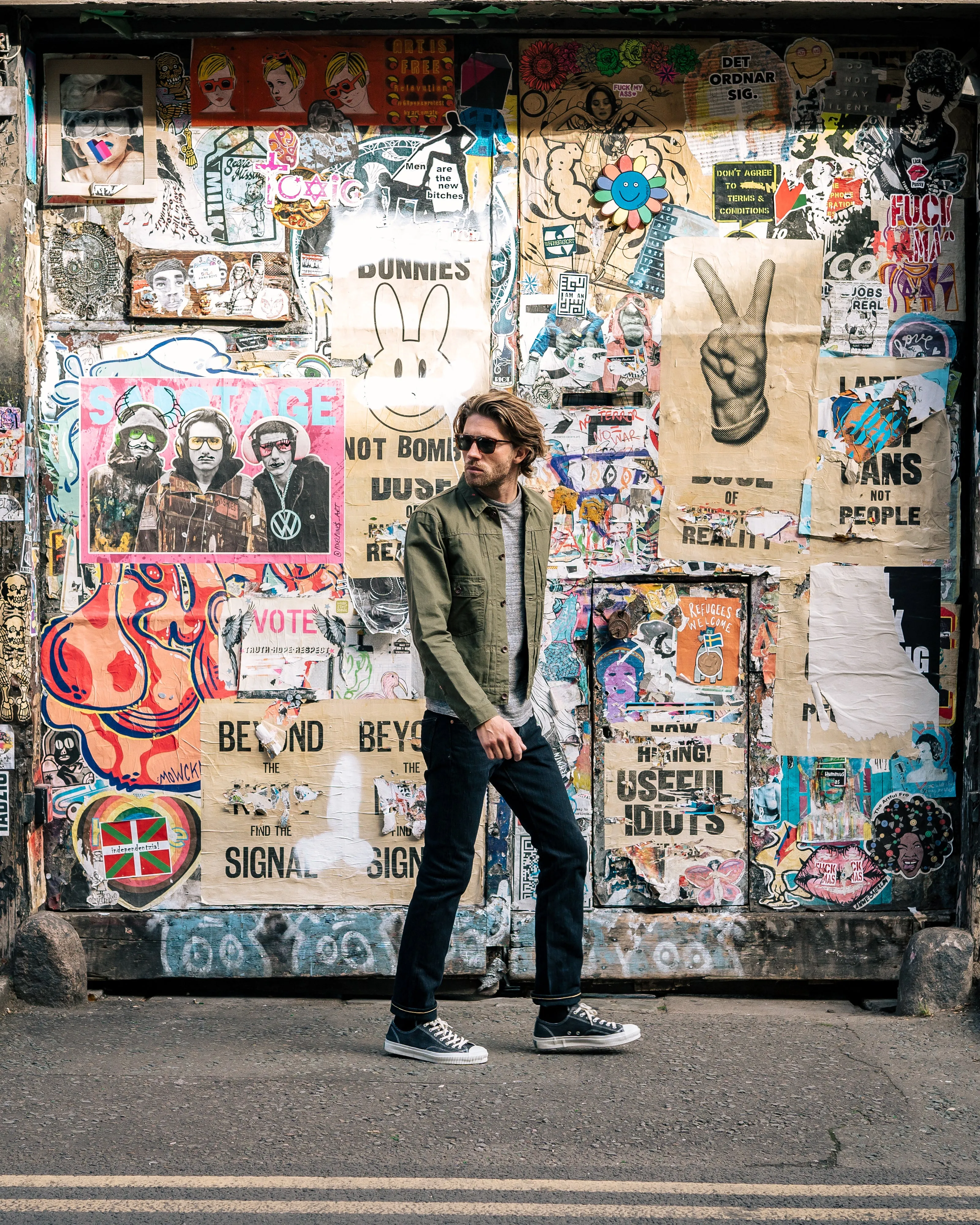 16oz Slubby Selvedge Denim Slim Cut Jeans - Indigo Overdyed Black sold by Iron Heart product image thumbnail 3