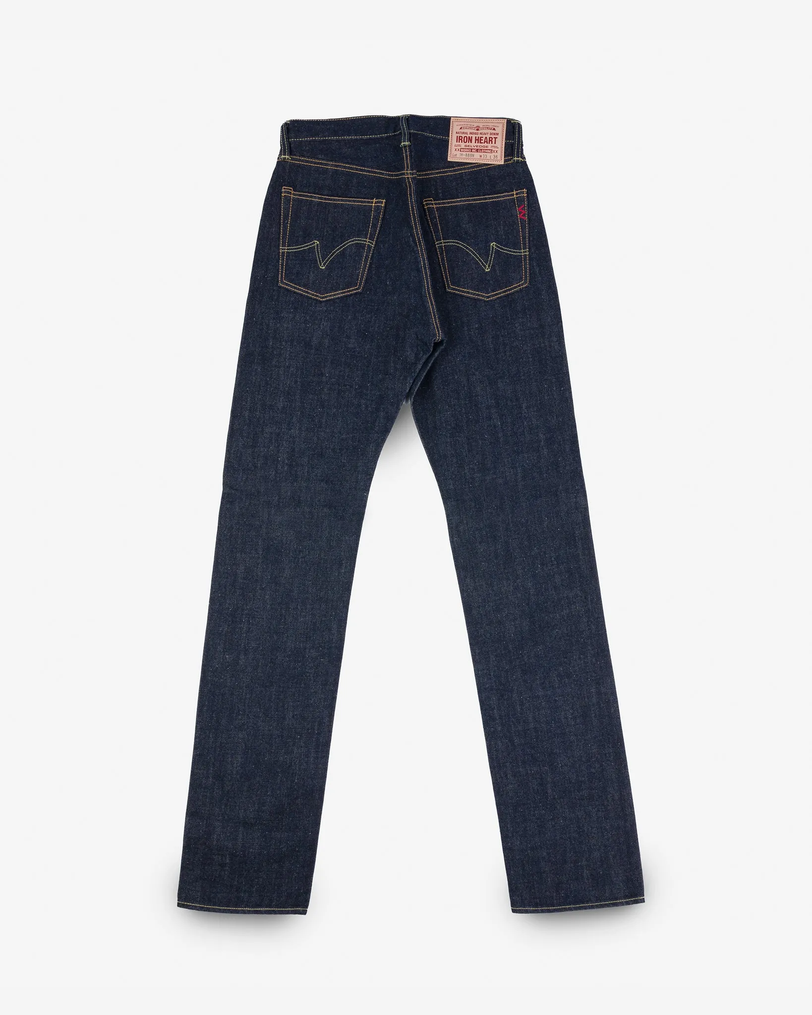 17oz Selvedge Denim Relaxed Tapered Cut Jeans - Natural Indigo sold by Iron Heart product image thumbnail 5