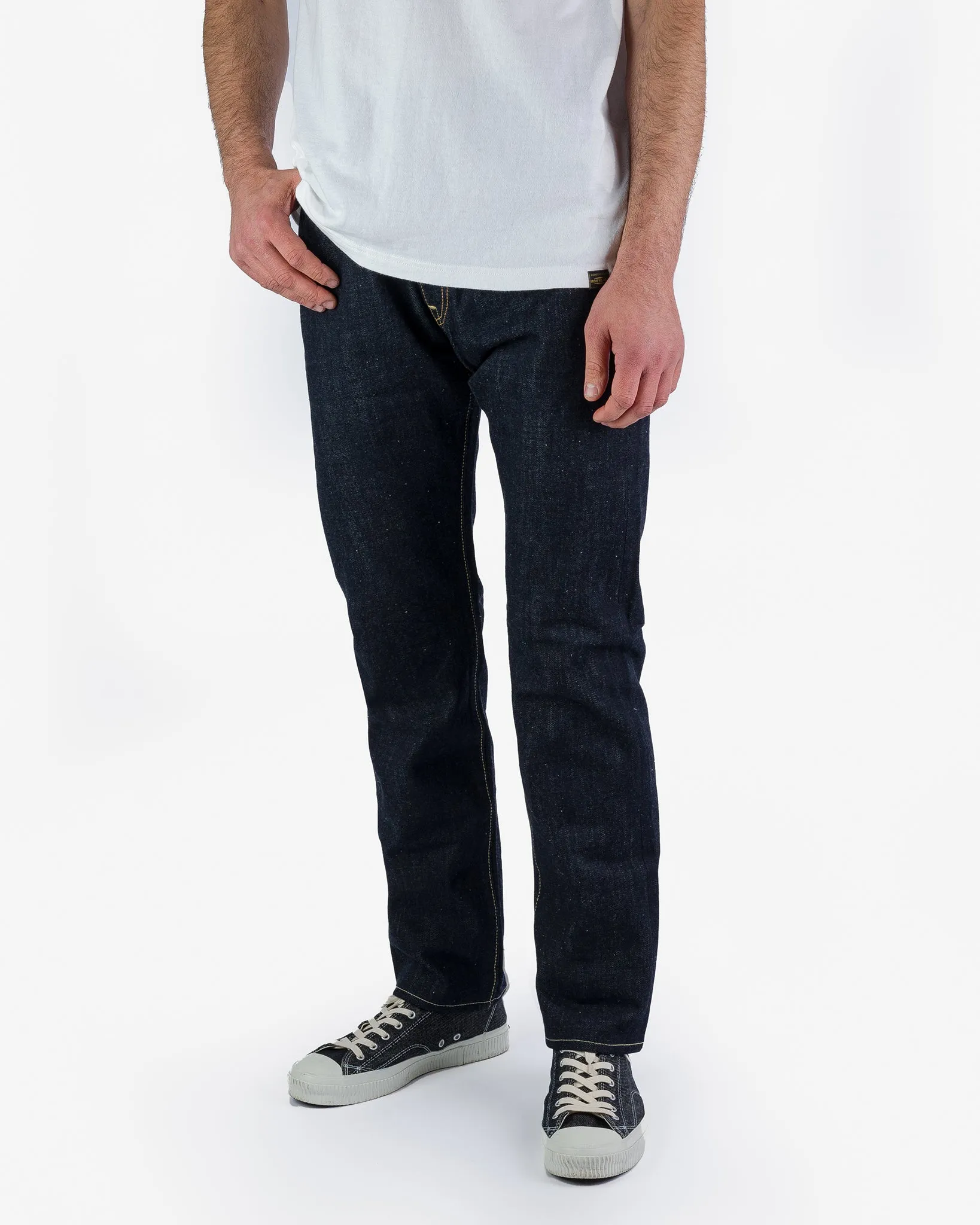 17oz Selvedge Denim Relaxed Tapered Cut Jeans - Natural Indigo sold by Iron Heart product image thumbnail 2