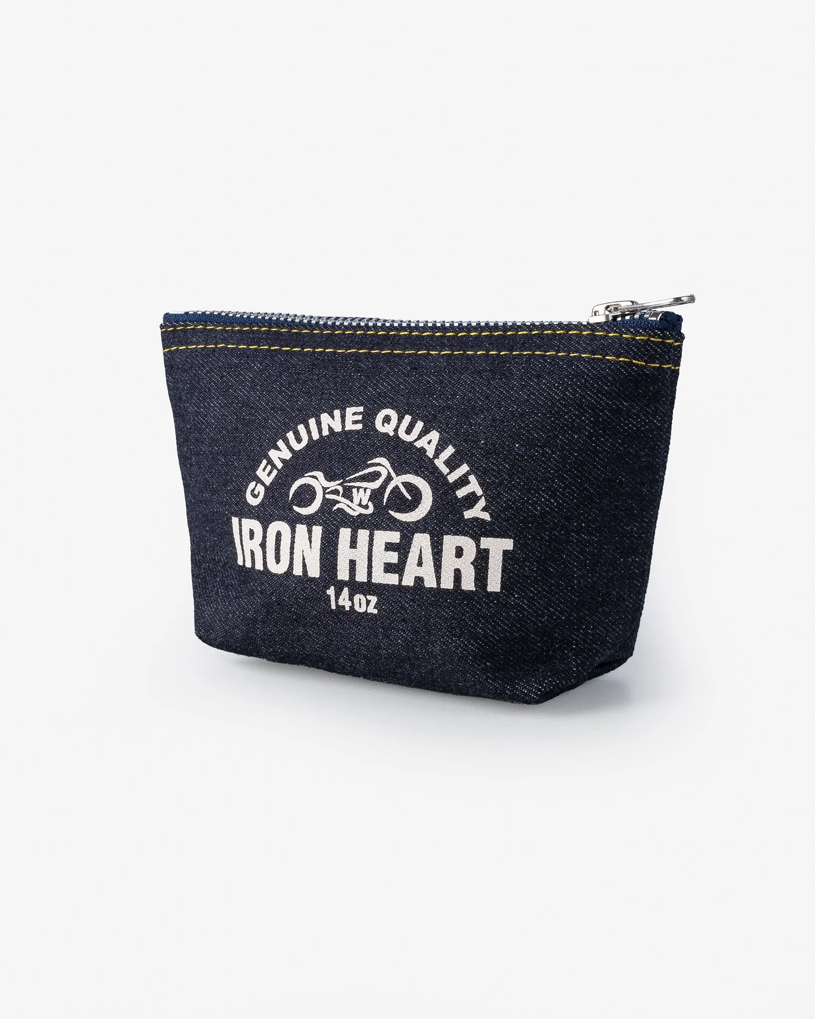 14oz Selvedge Denim Zip-Up Pouch sold by Iron Heart