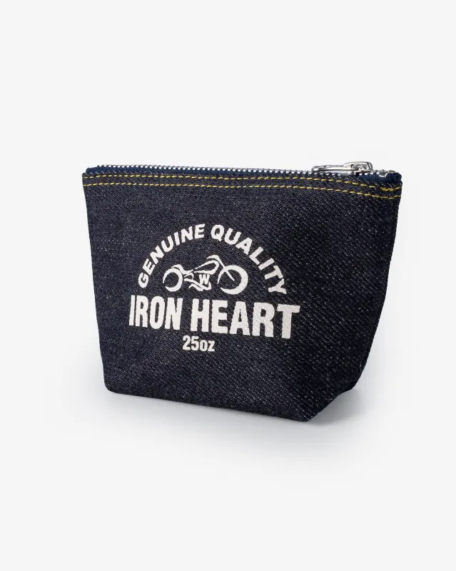 25oz Selvedge Denim Zip-Up Pouch sold by Iron Heart