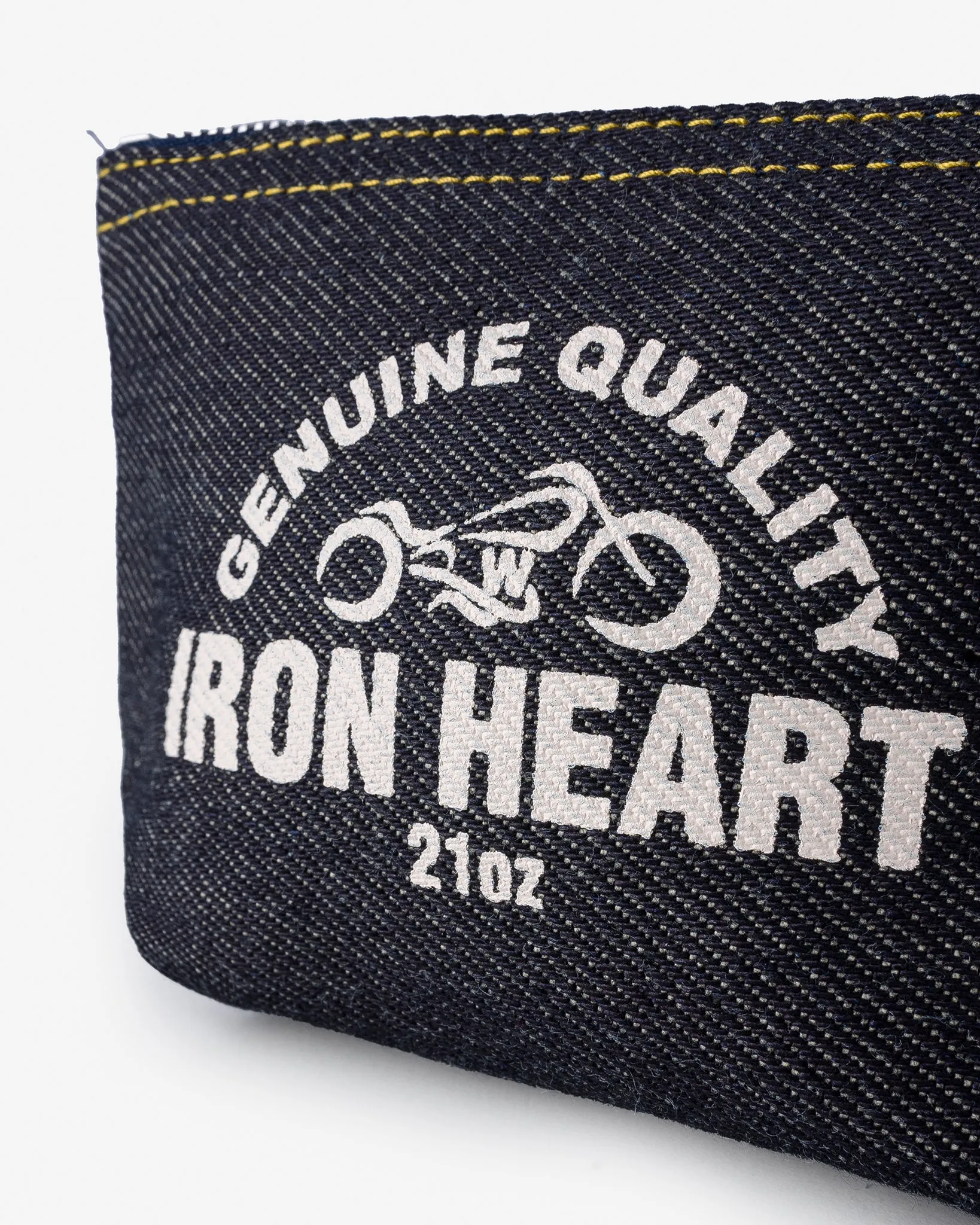 21oz Selvedge Denim Zip-Up Pouch sold by Iron Heart product image thumbnail 2