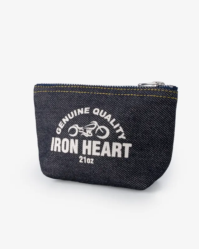21oz Selvedge Denim Zip-Up Pouch sold by Iron Heart