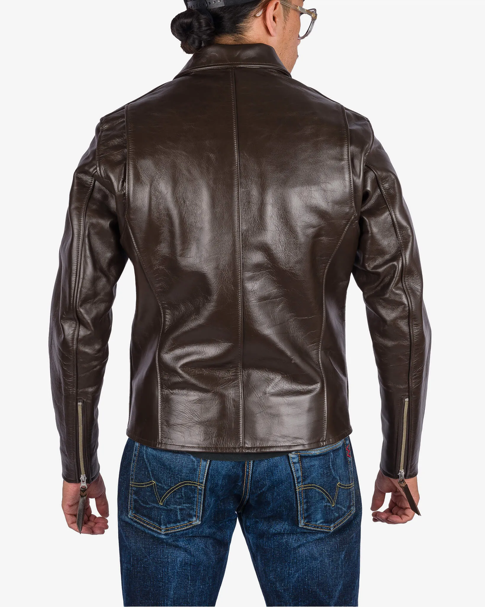 Japanese Horsehide Rider's Jacket - Brown sold by Iron Heart product image thumbnail 4